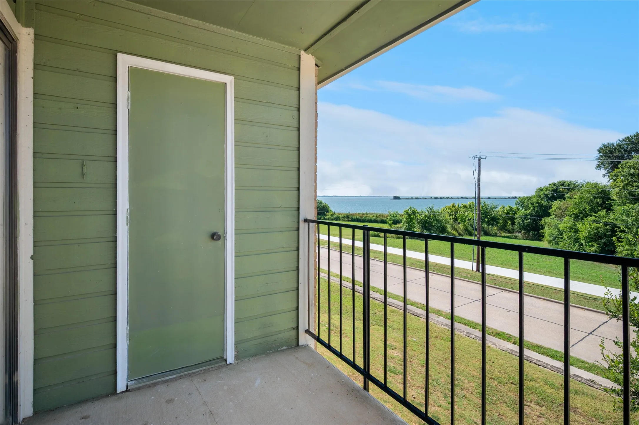 Outside balcony and storage