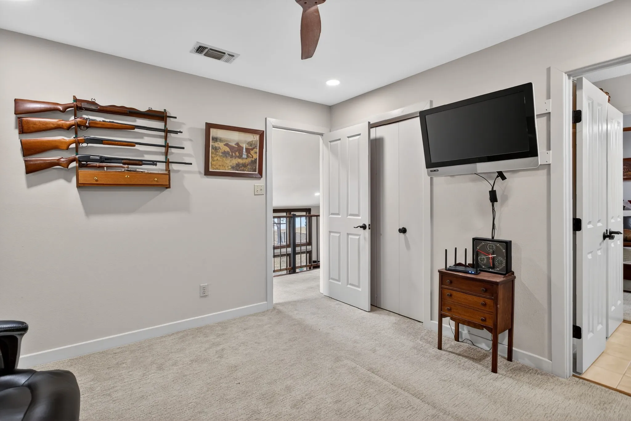 Upstairs Bedroom utilized as an office