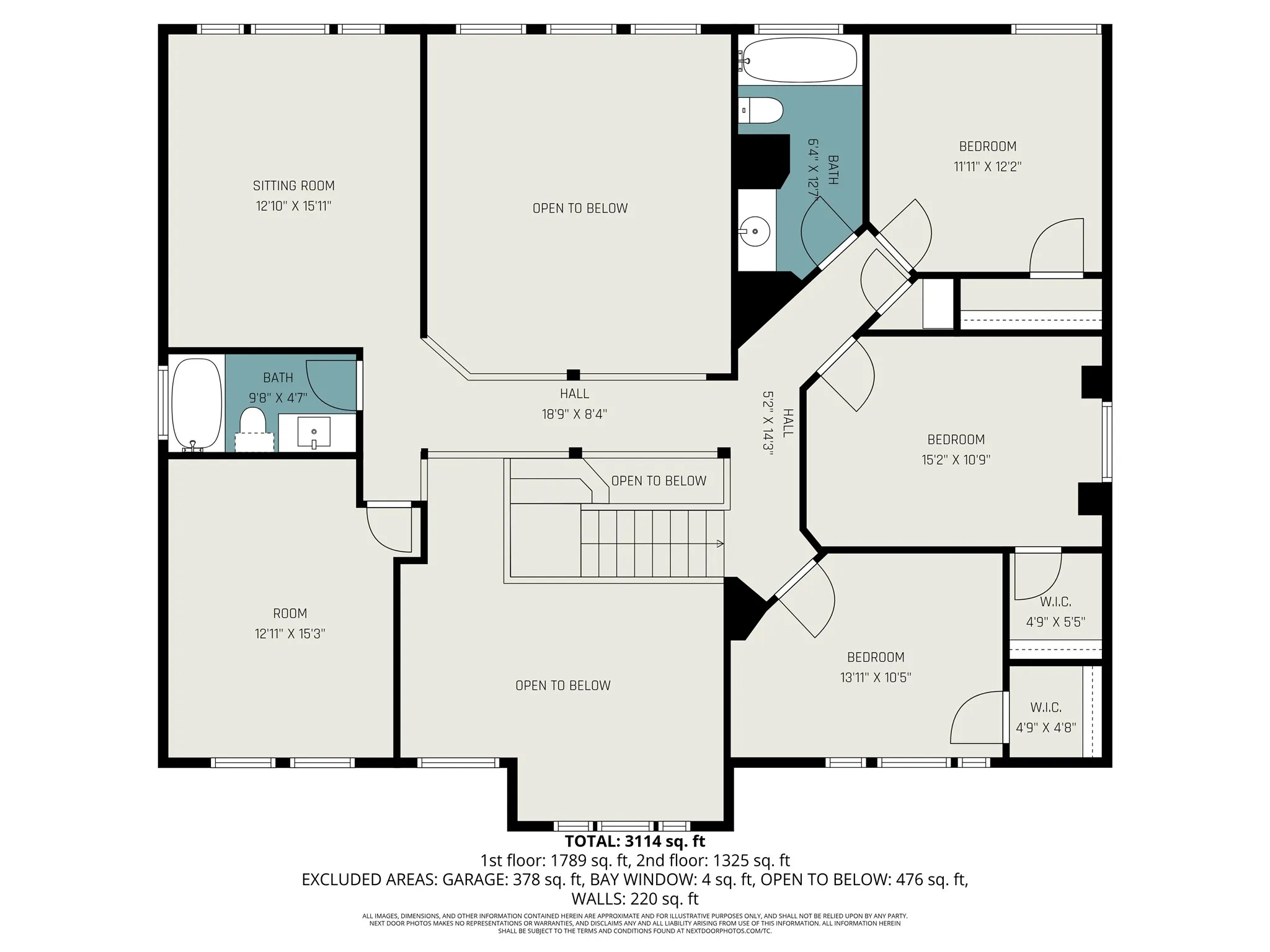 Upper Level Floor Plan