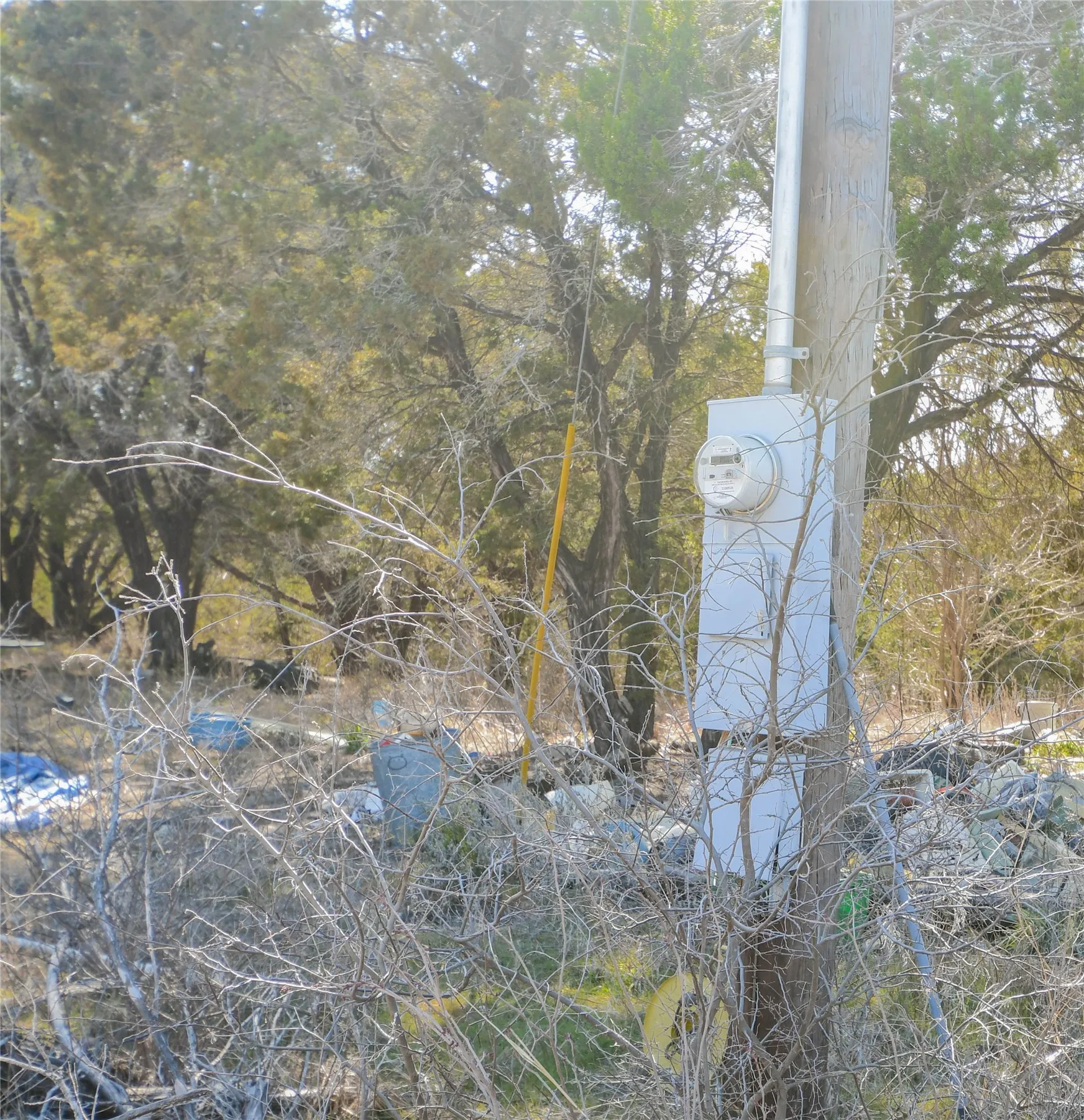 Electric meter on property