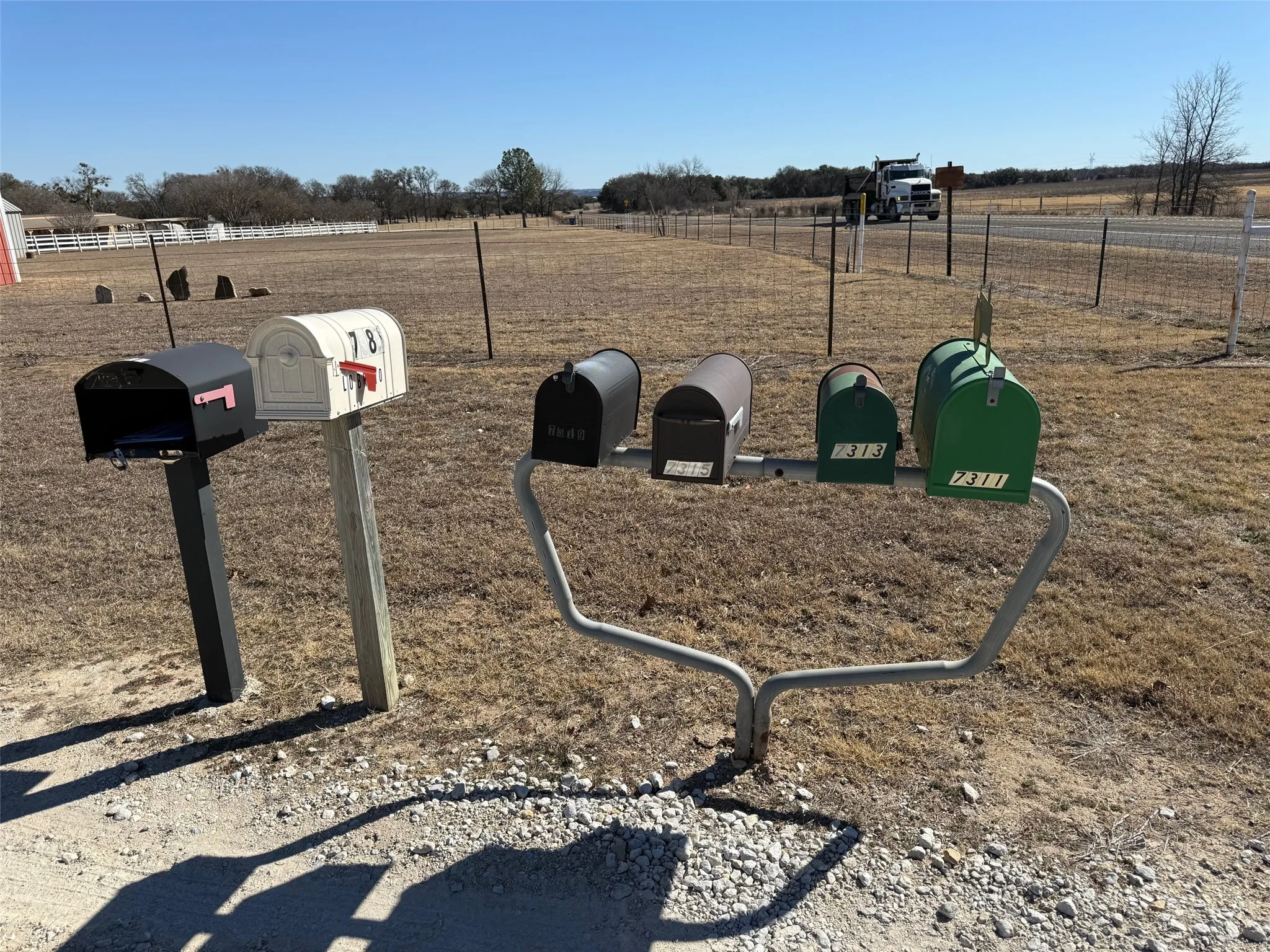 Community Mailboxes at entrance.