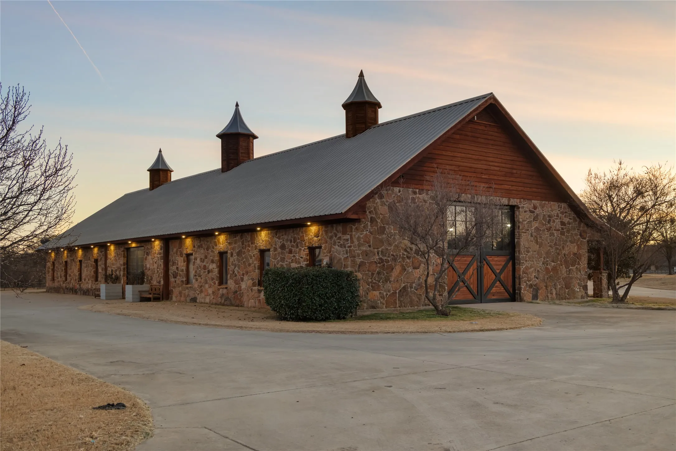 Side View of Barn