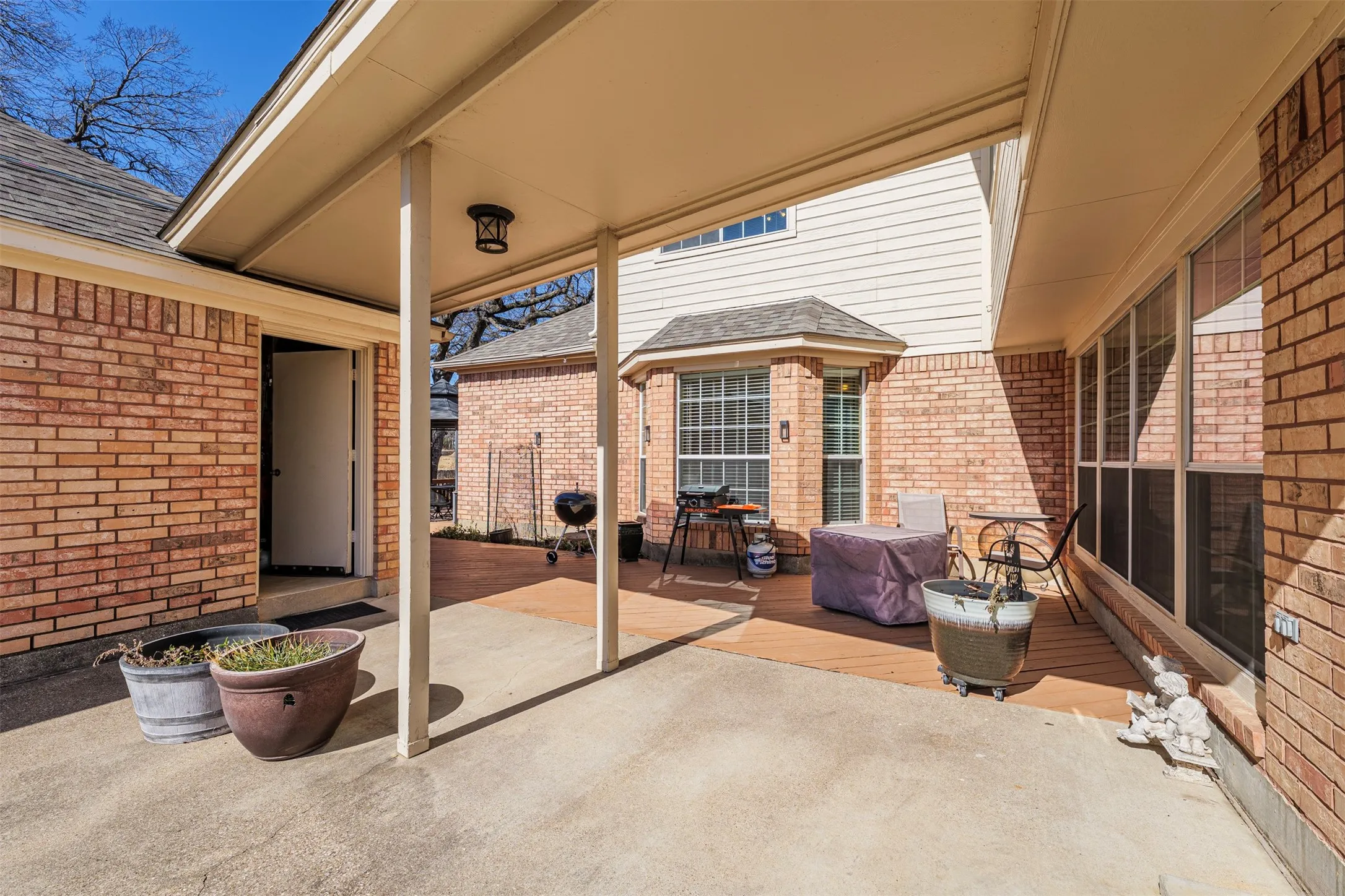 View of patio featuring outdoor dining space