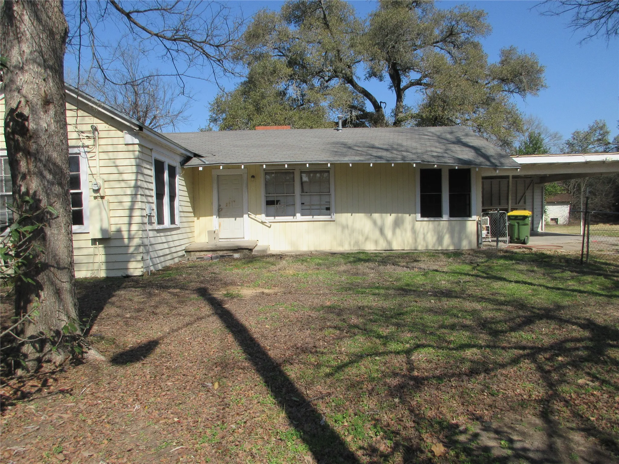 Back side of home