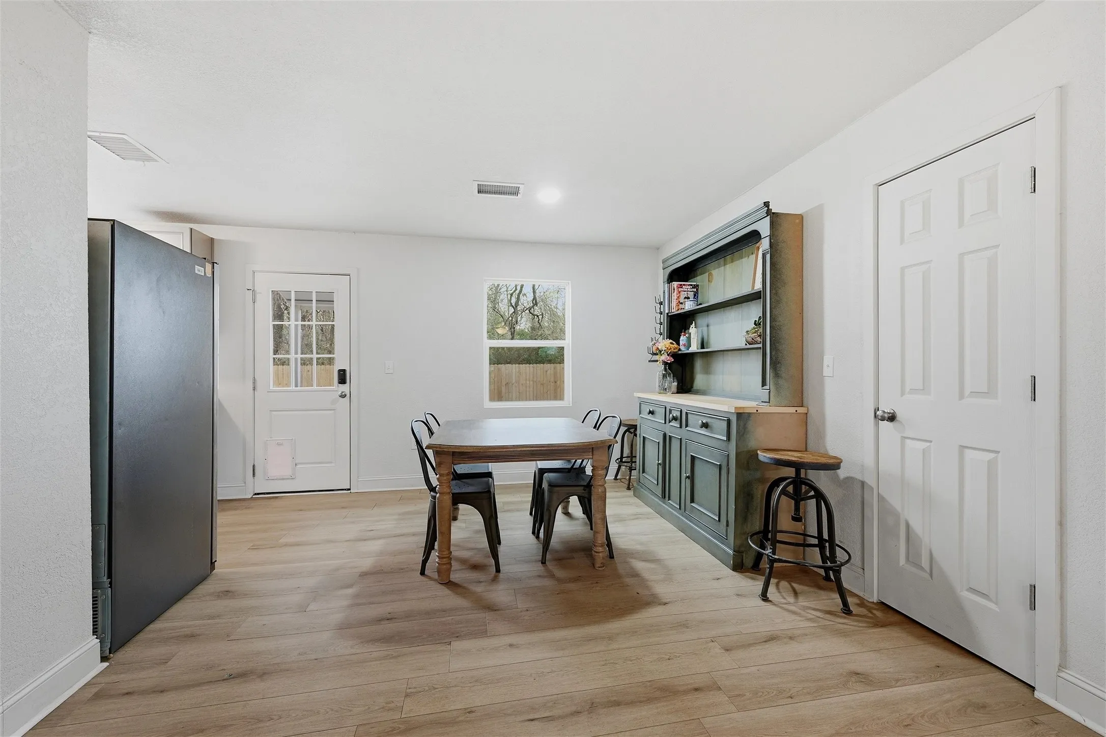 Dining area open to kitchen and living room