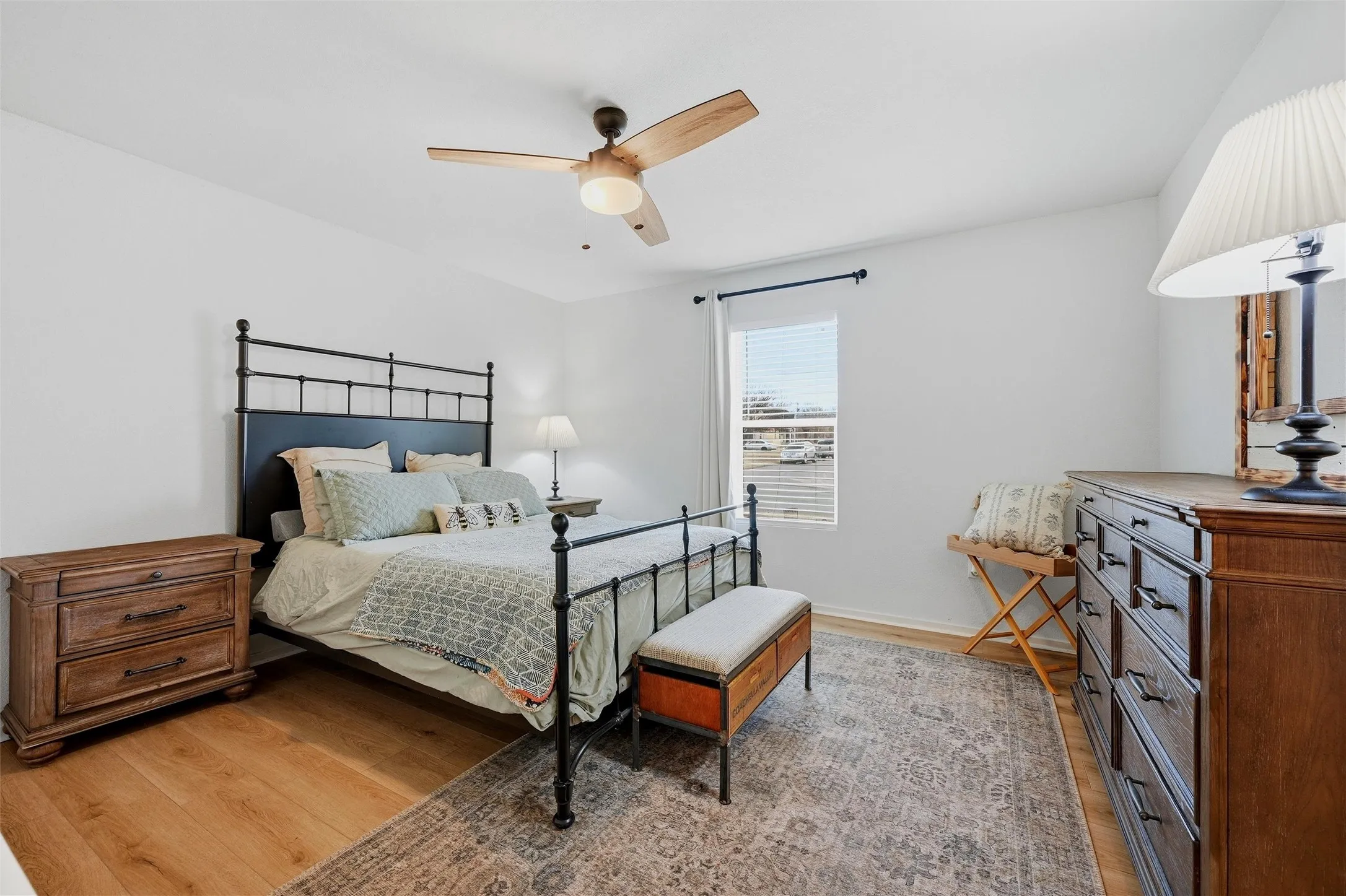 With ceiling fan