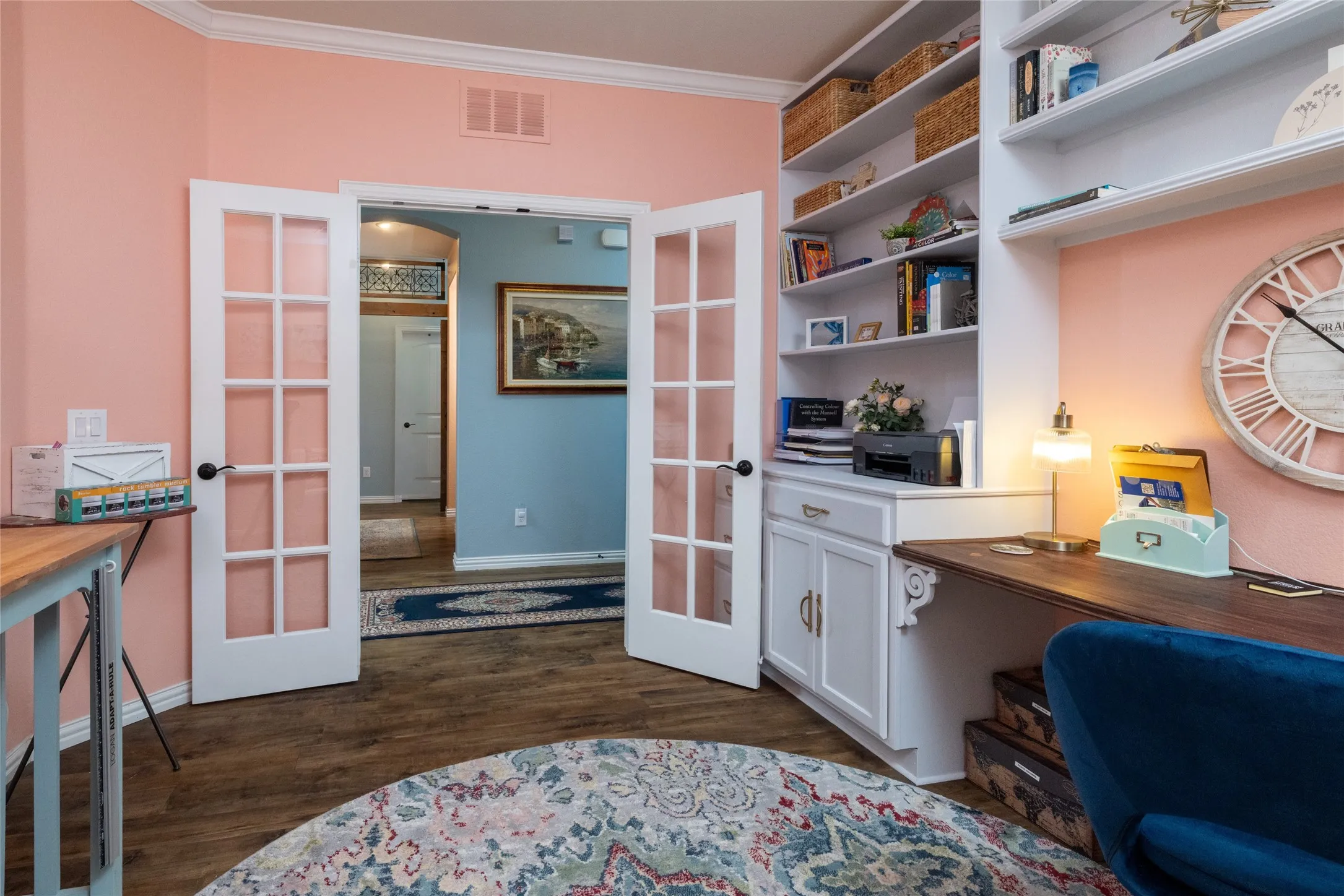 Stunning Hardwood Floors Extend From Entry, Into the Office & Flow into the Living...