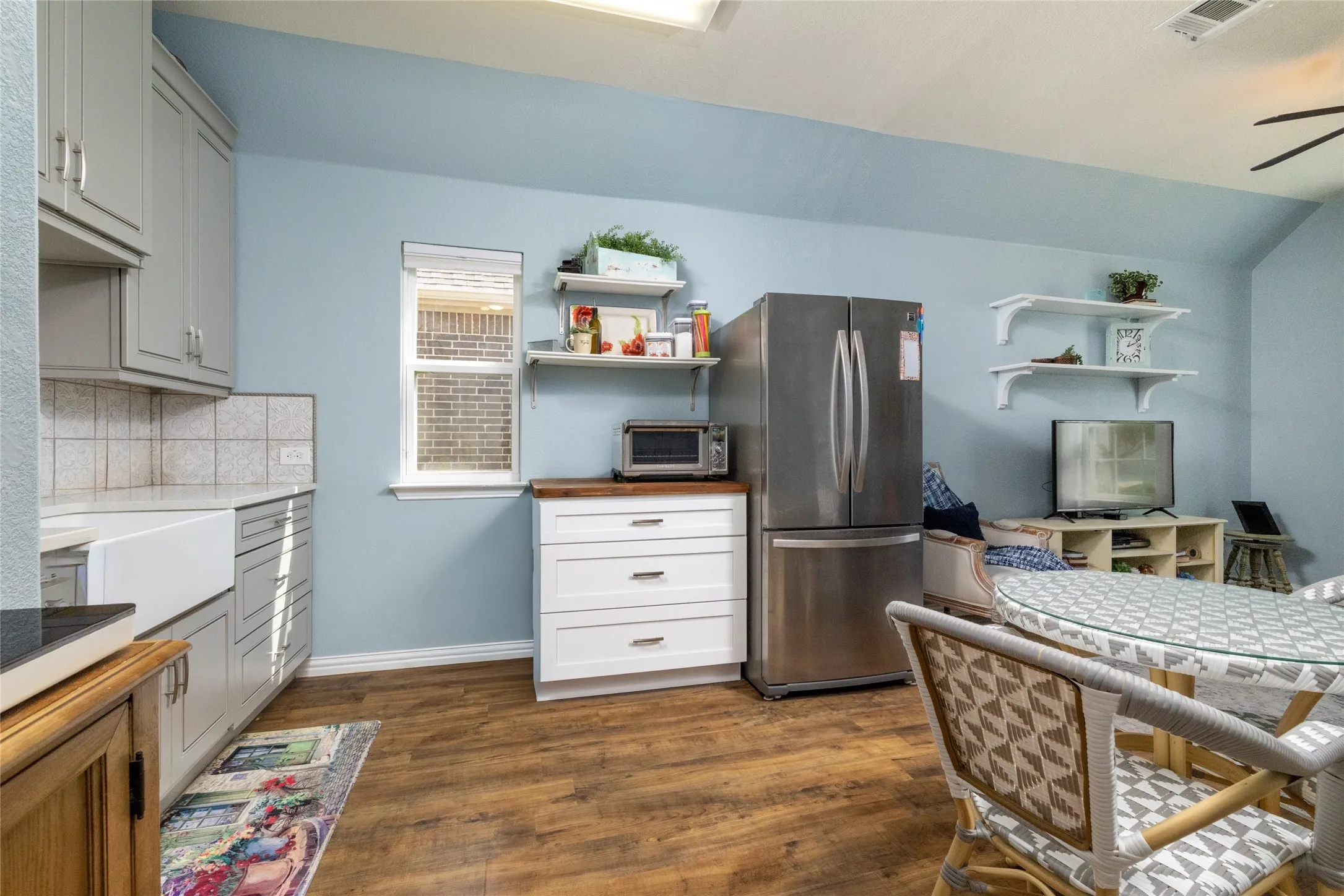 Multi-Generational Wing w Eat-in Kitchenette w Farm Sink & Space for Full-Size Fridge...Can Easily be Converted if Preferred...