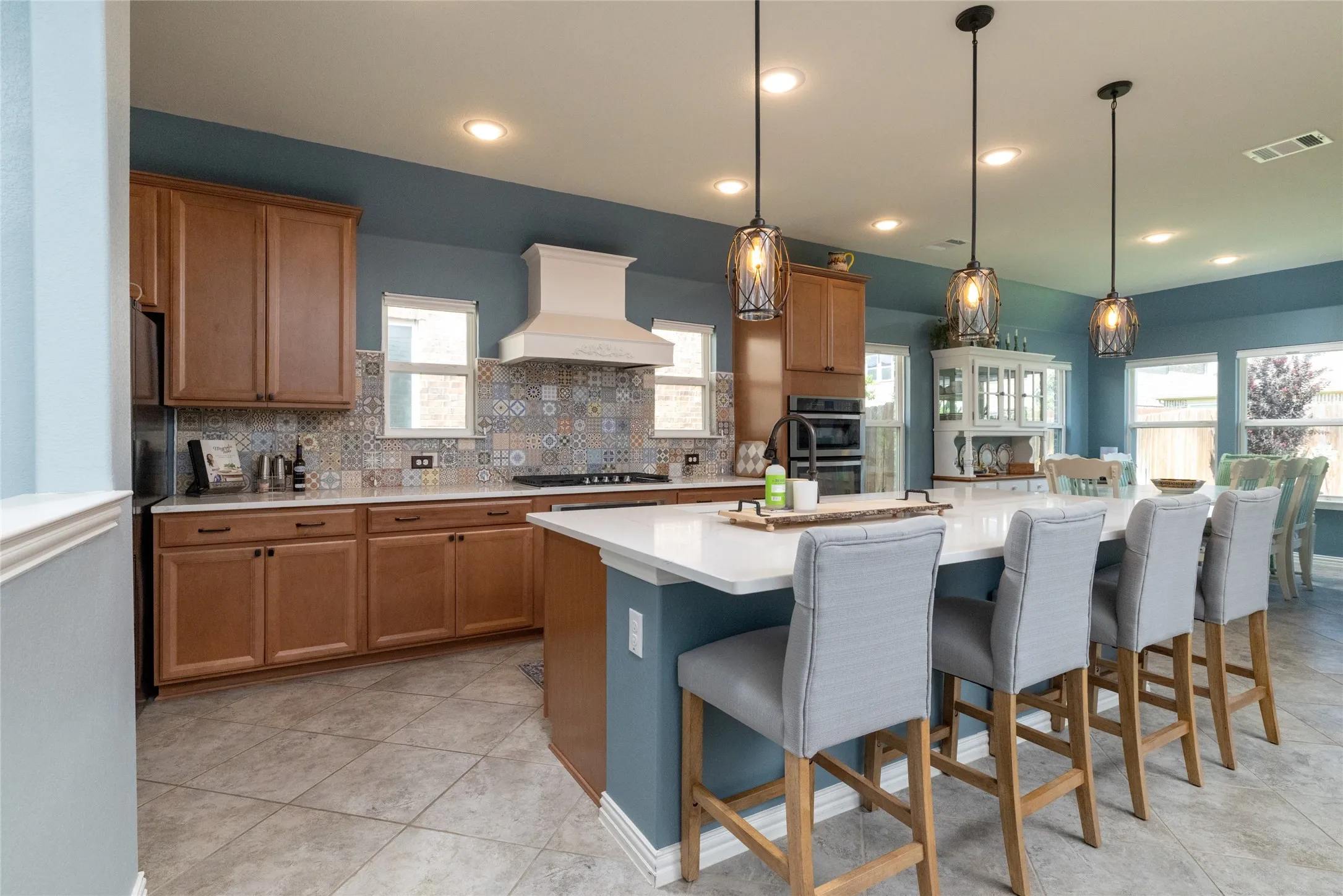 This Kitchen is Truly the Heart of this Home...Convenient Eat-in Island w Pendant Lights...