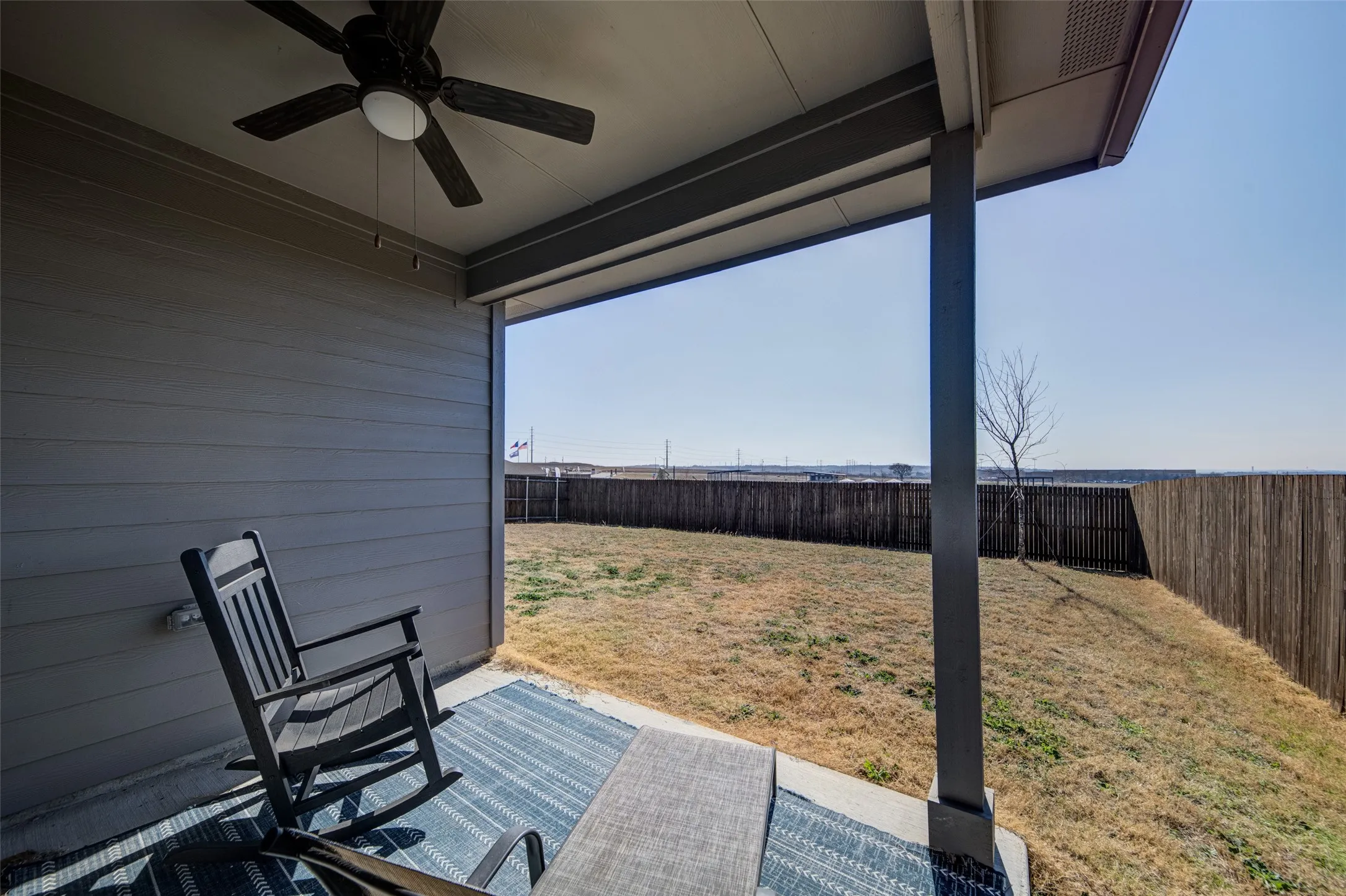 Covered back patio