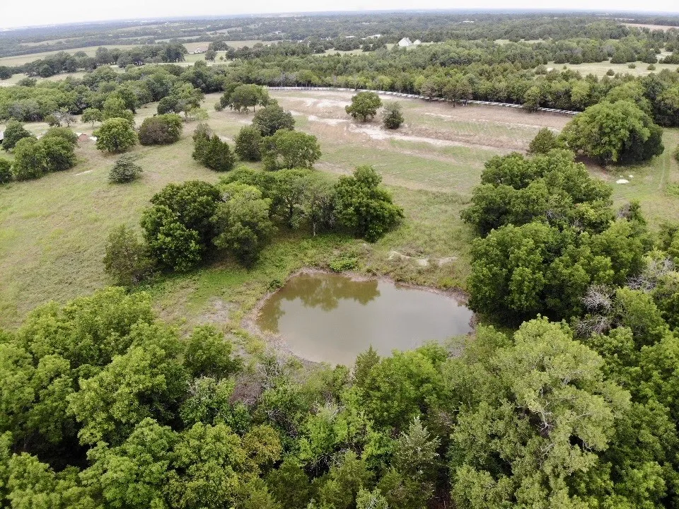 Bird's eye view of a large body of water