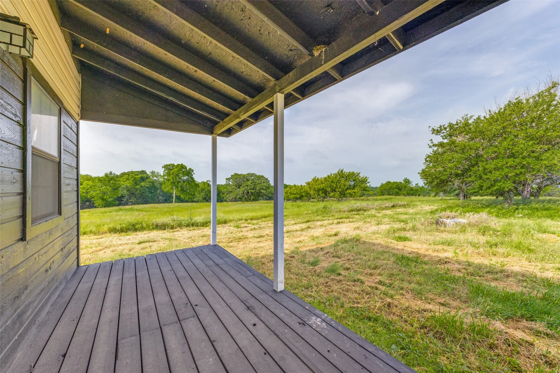 Deck with a lawn