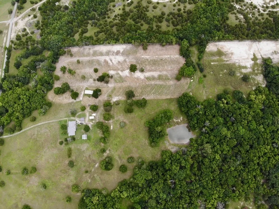 Aerial overview of property's location