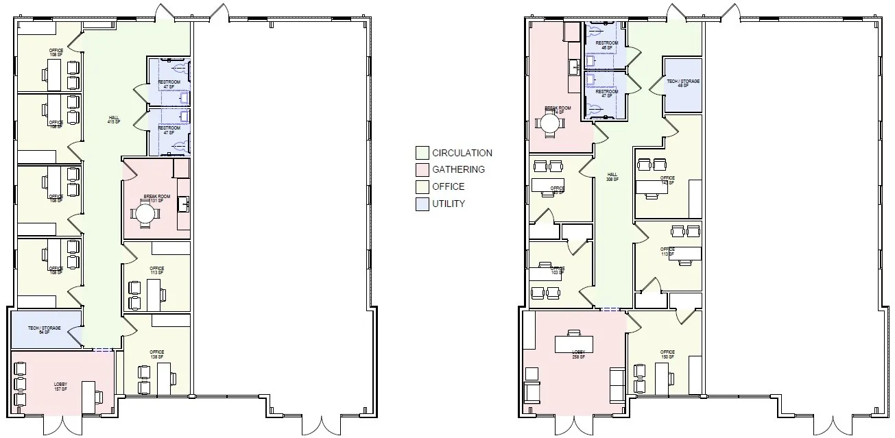Option 3 - Half Building