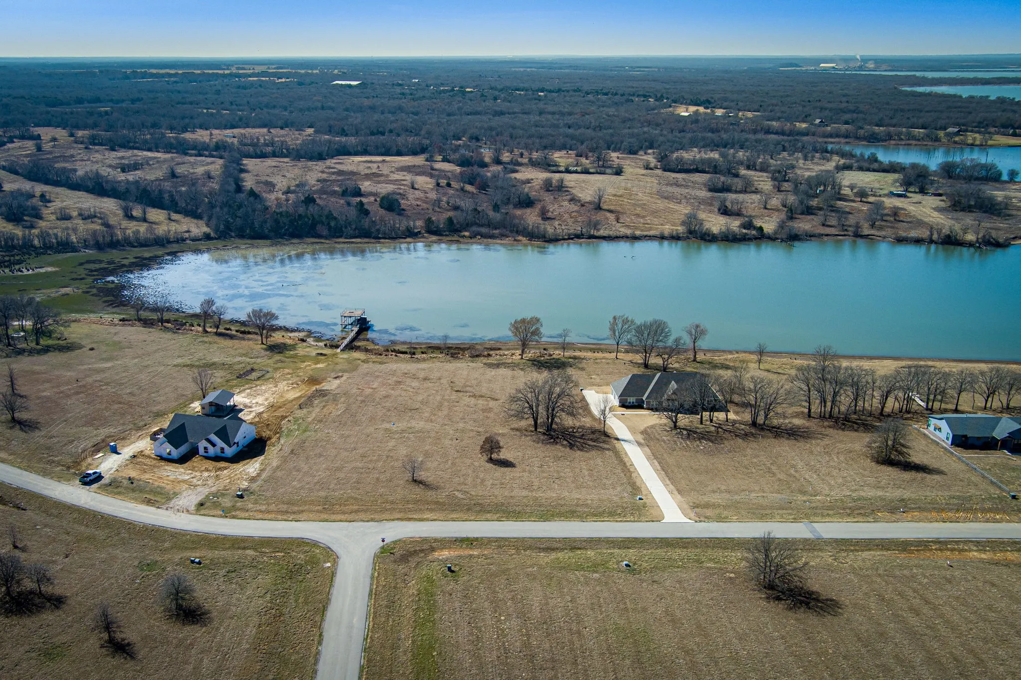 Drone / aerial view of property.