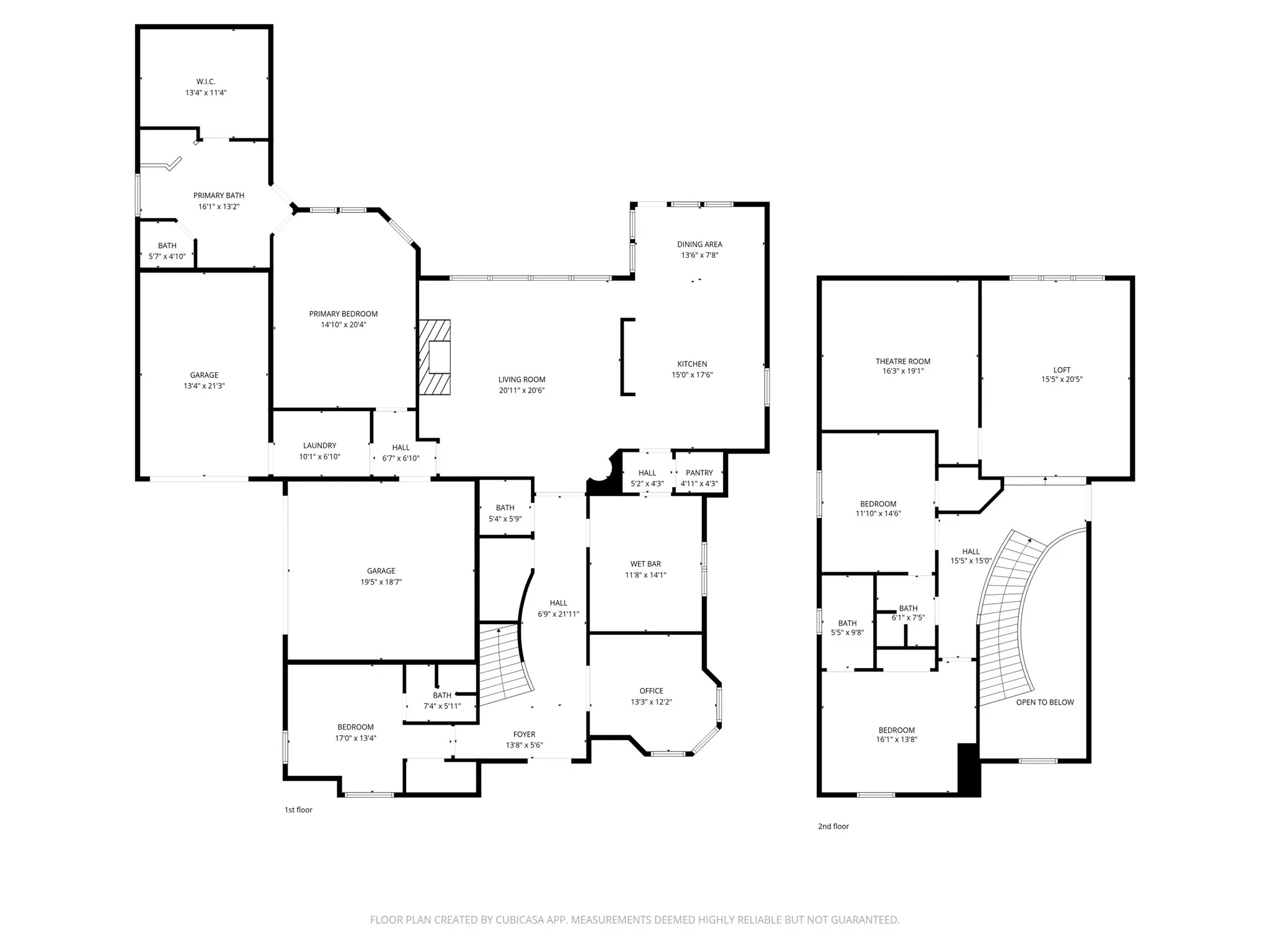 View of room layout