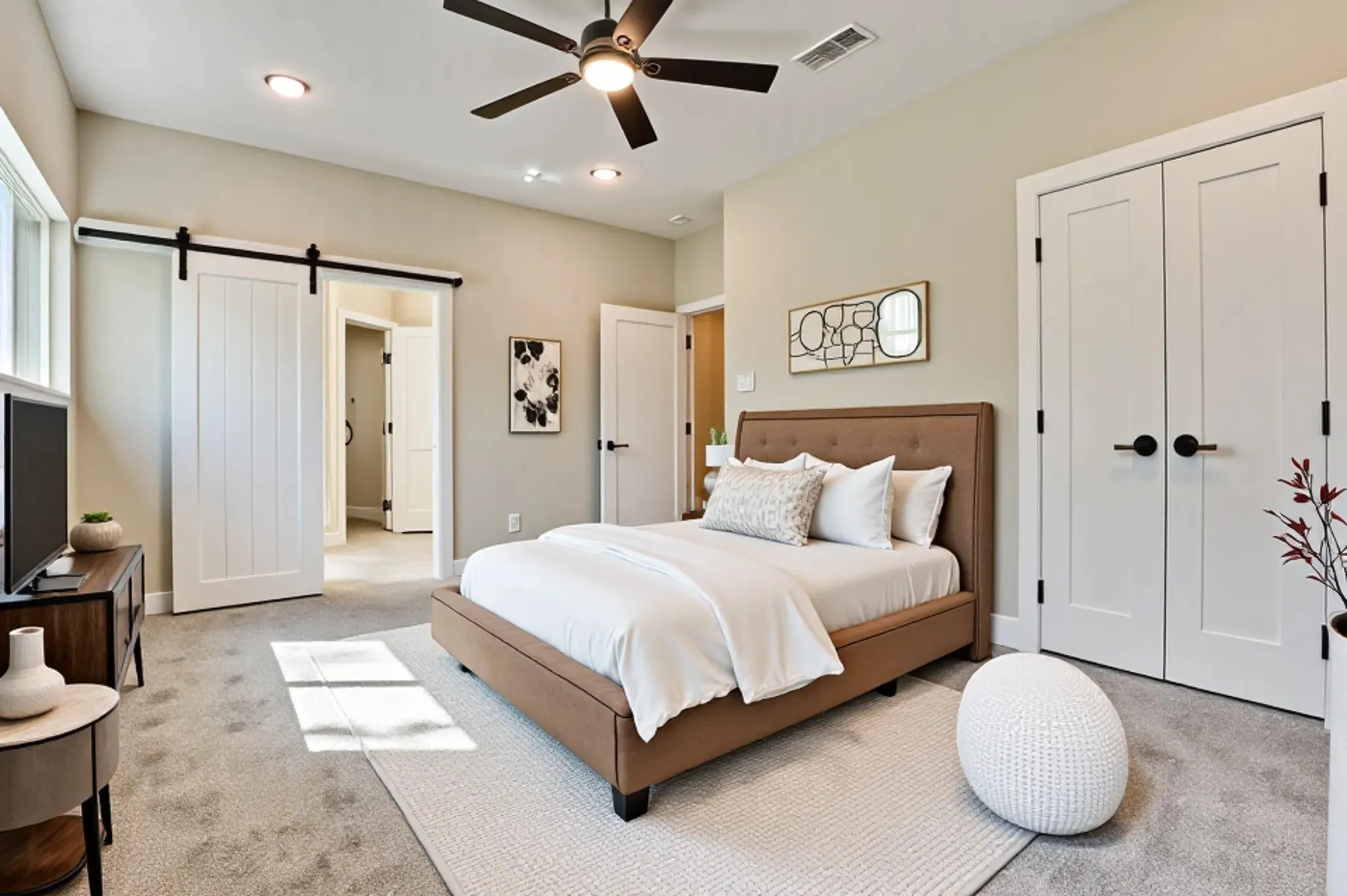 Virtual staging primary bedroom
