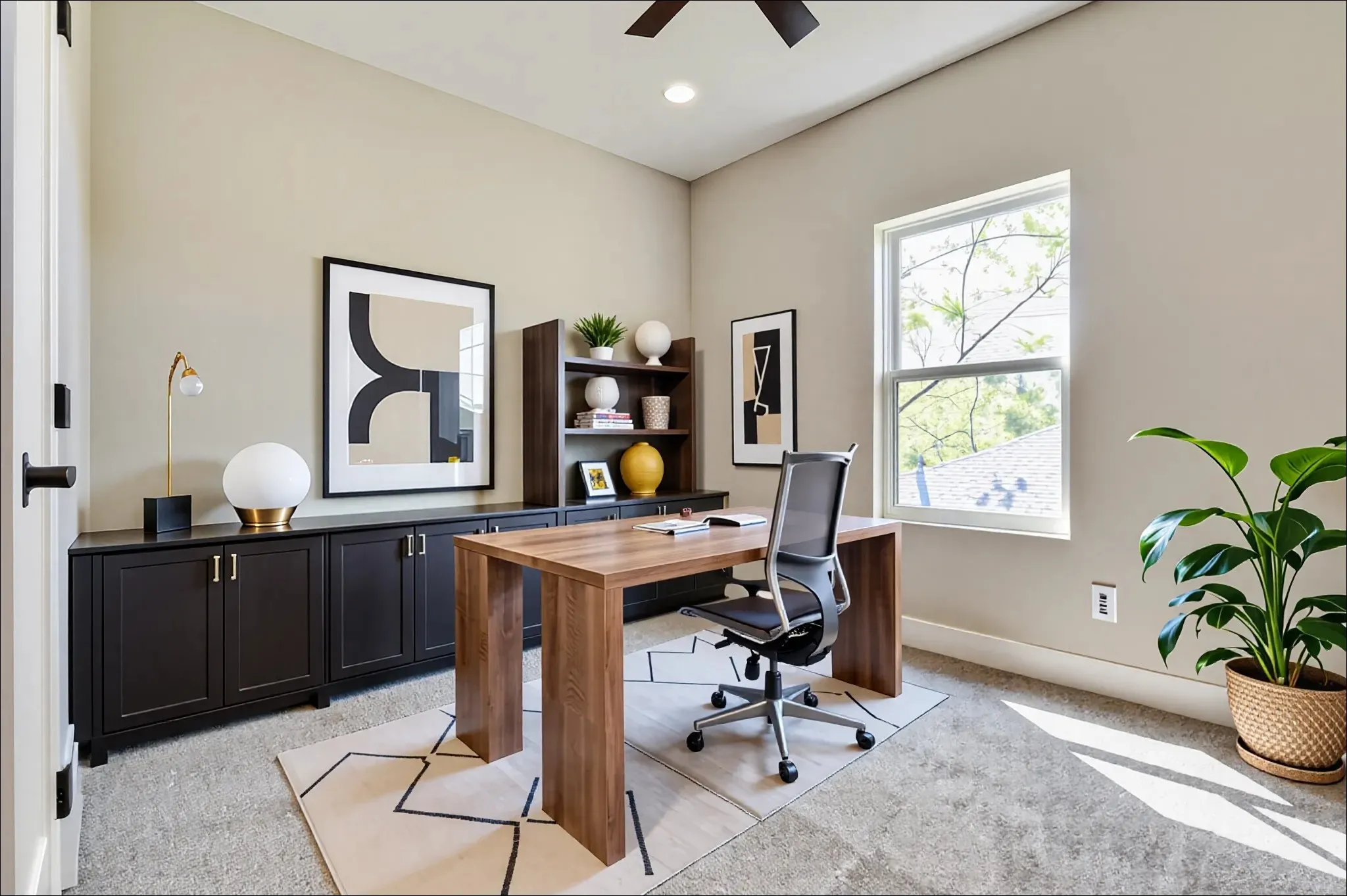 Virtual staged office