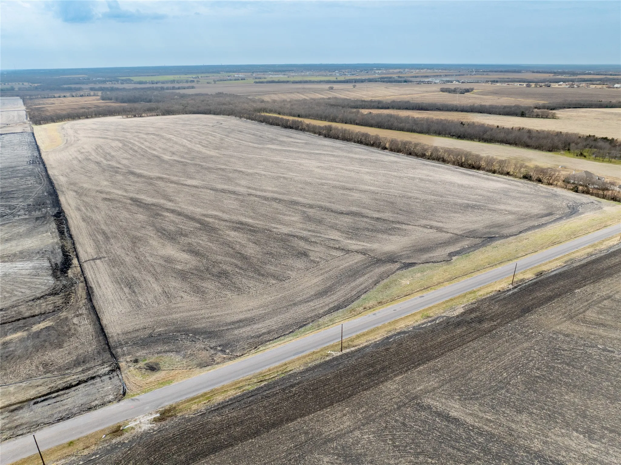 Aerial view from the north looking South