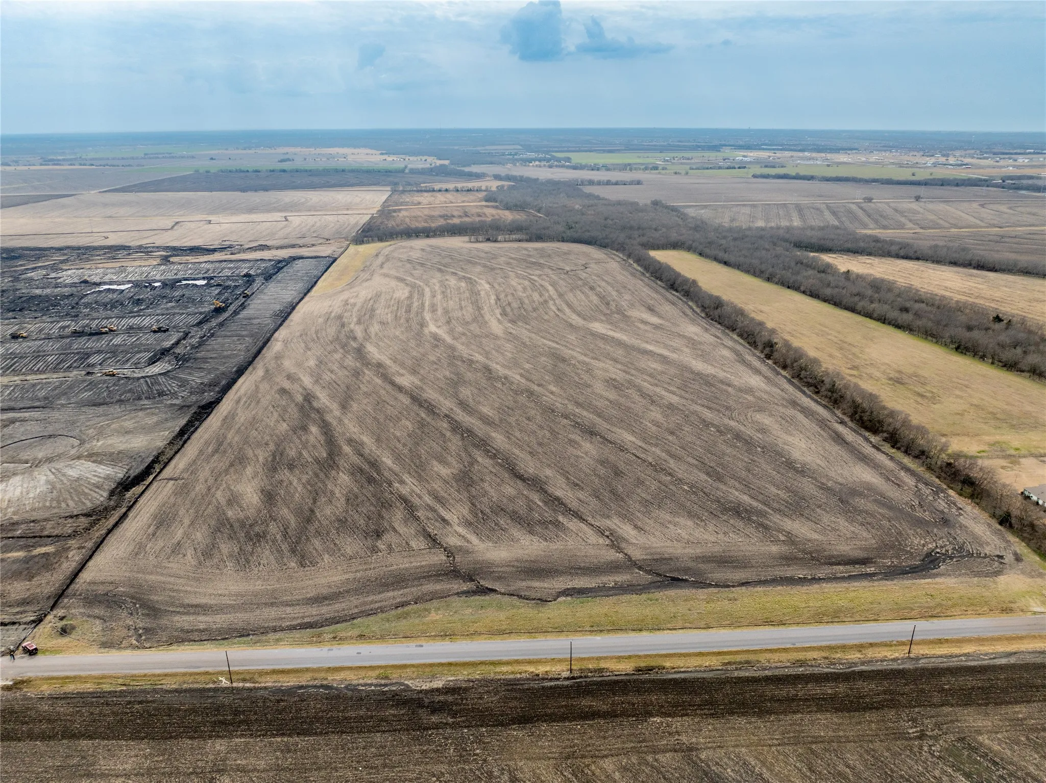 North looking South with County Rd 637 frontage