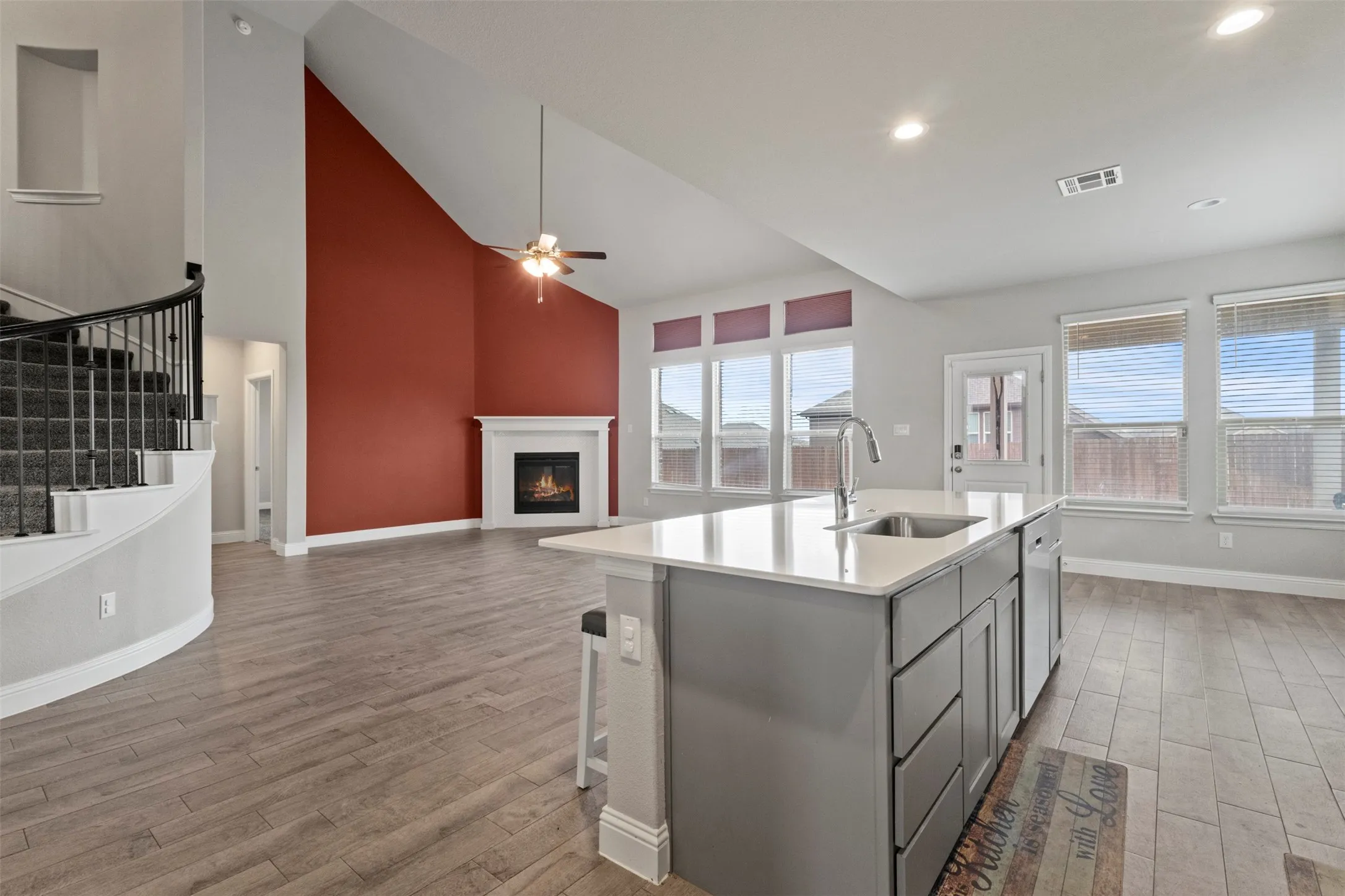 Open to living room