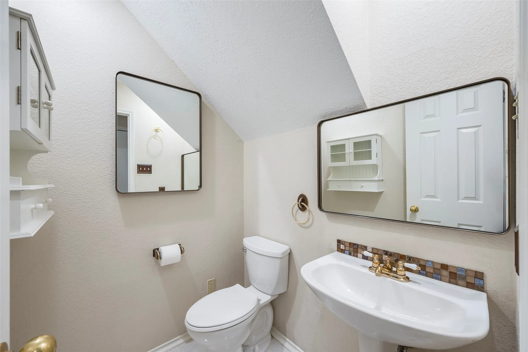 Half bath on main level to accommodate guests