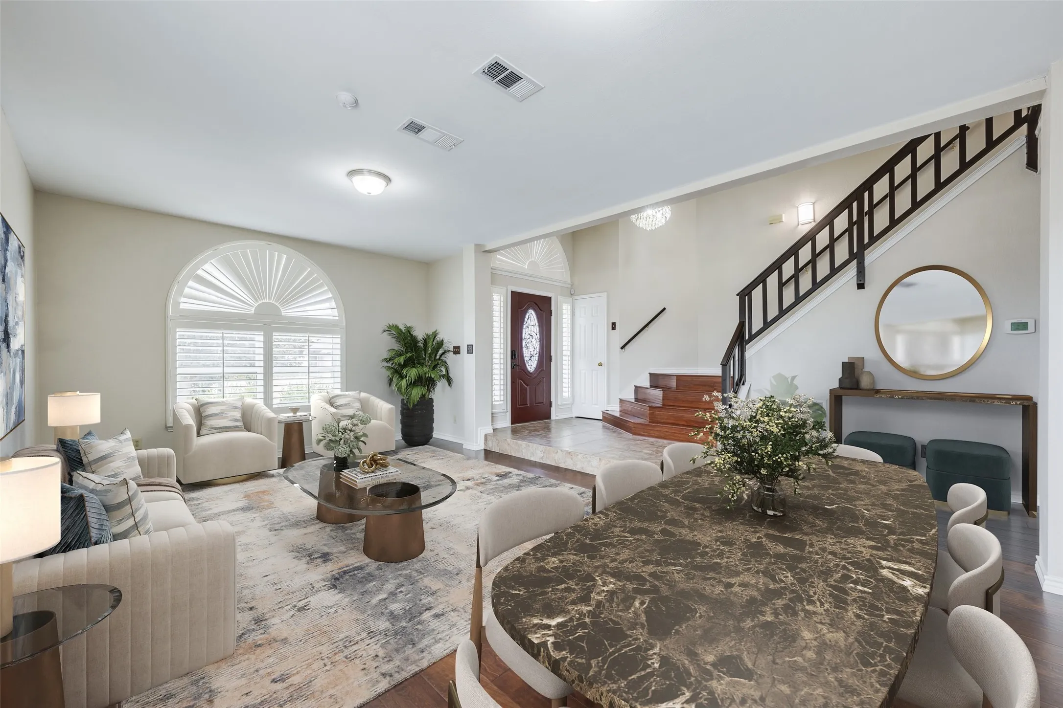 Spacious living - dining area