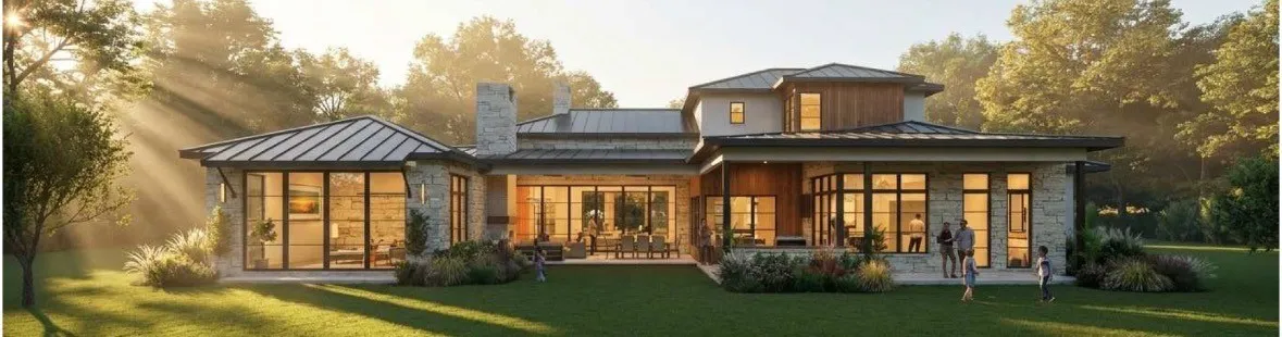 Conceptual rendering showcasing the architectural vision for this custom estate