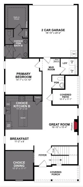 Beazer Homes Treeline Conroe Floorplan.