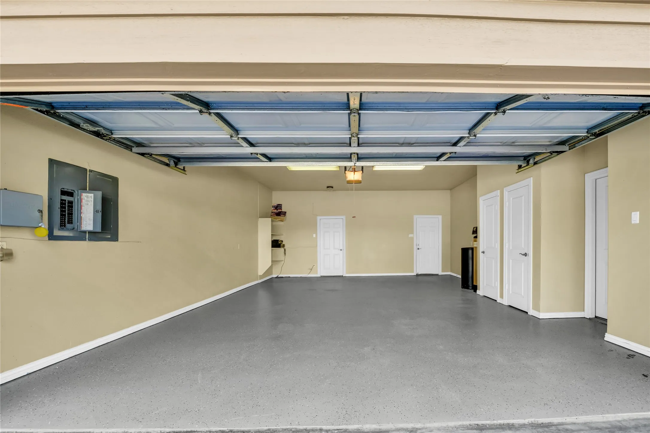 Main house with 2 car garage
