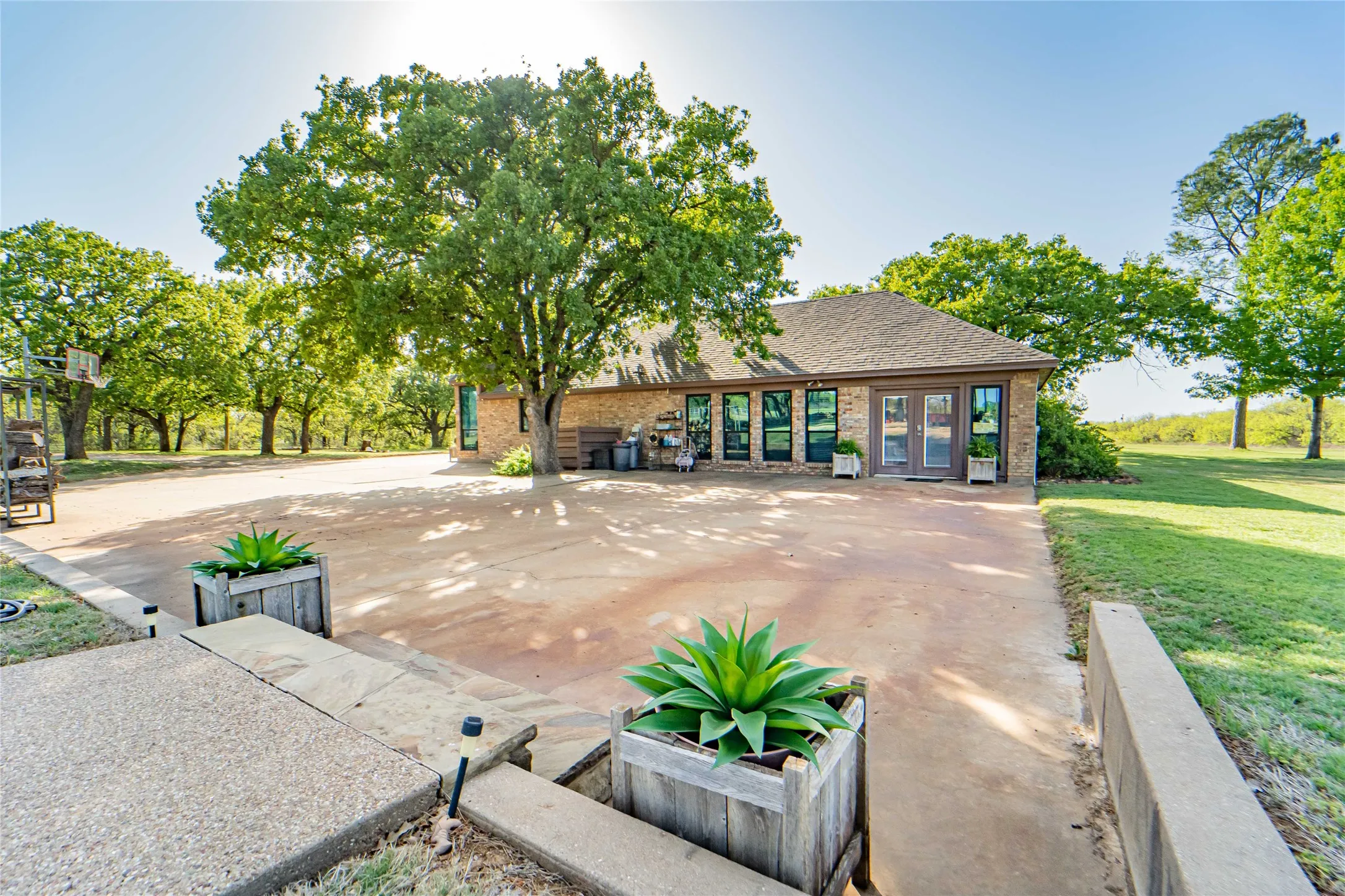 Added venue option, located between the home and the pool/pavilion/firepit area, for times you may want to spread out and host large gatherings-