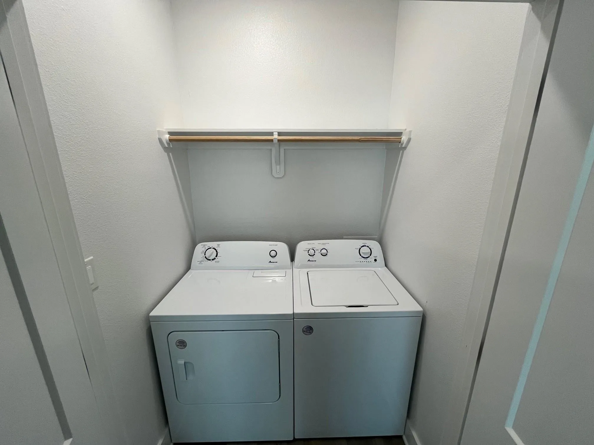Utility area on the second floor of the 3 bedroom unit.
