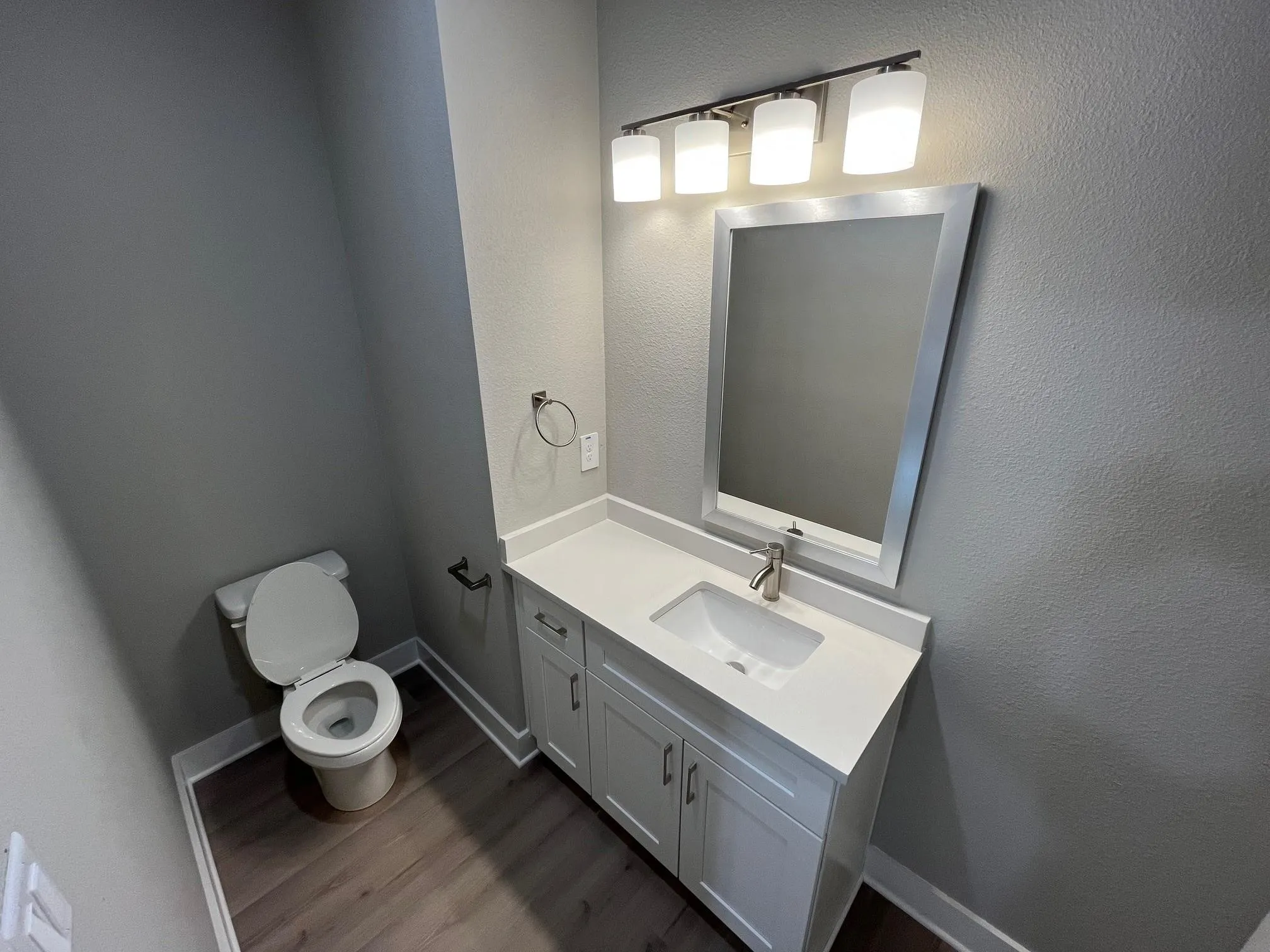 Half bath area on second floor off living area