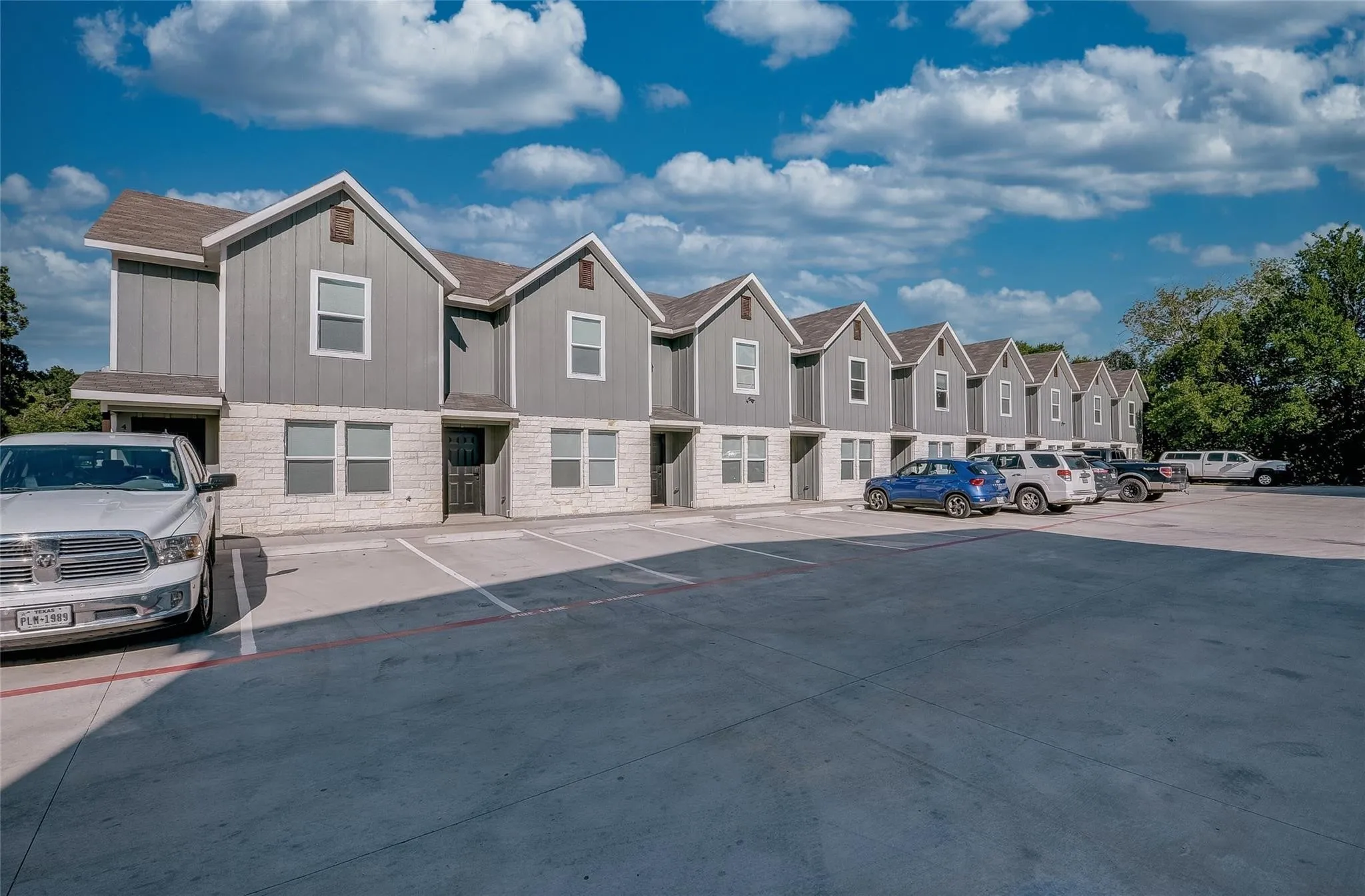 Pull up parking to units