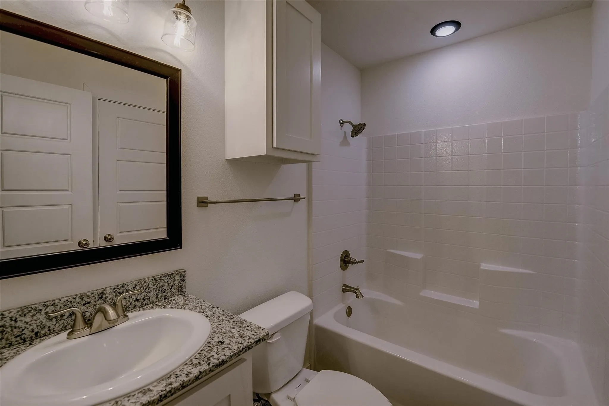 Bathroom with tub/shower combination