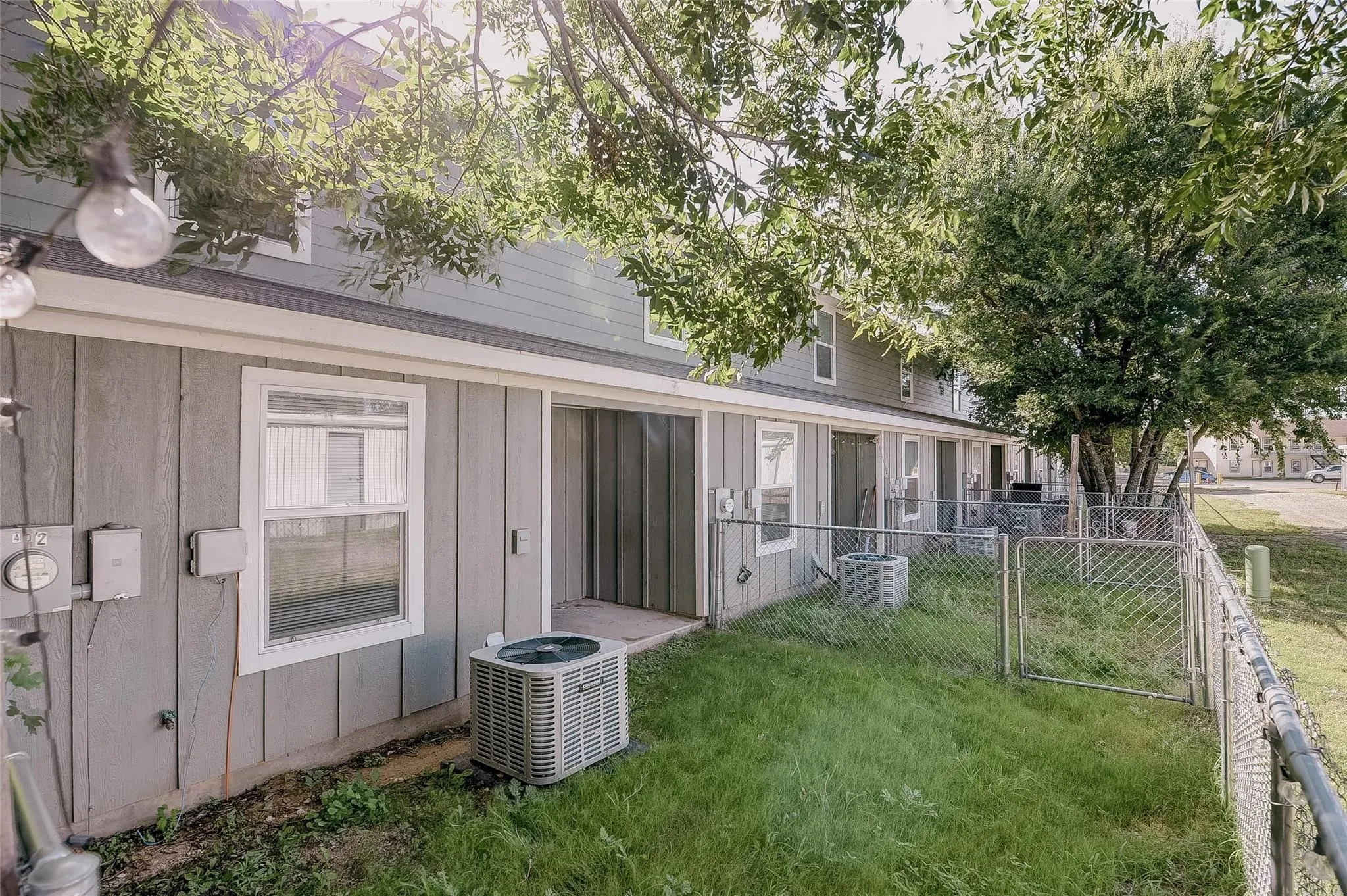 Fenced bak yard