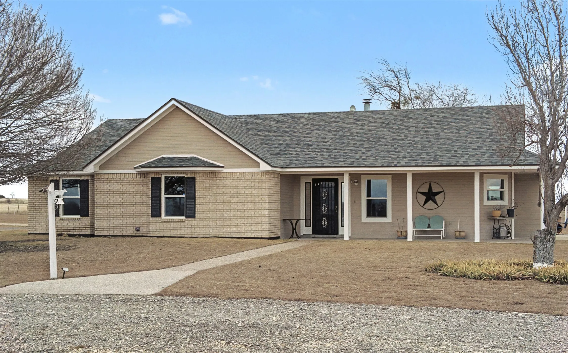 front of structure