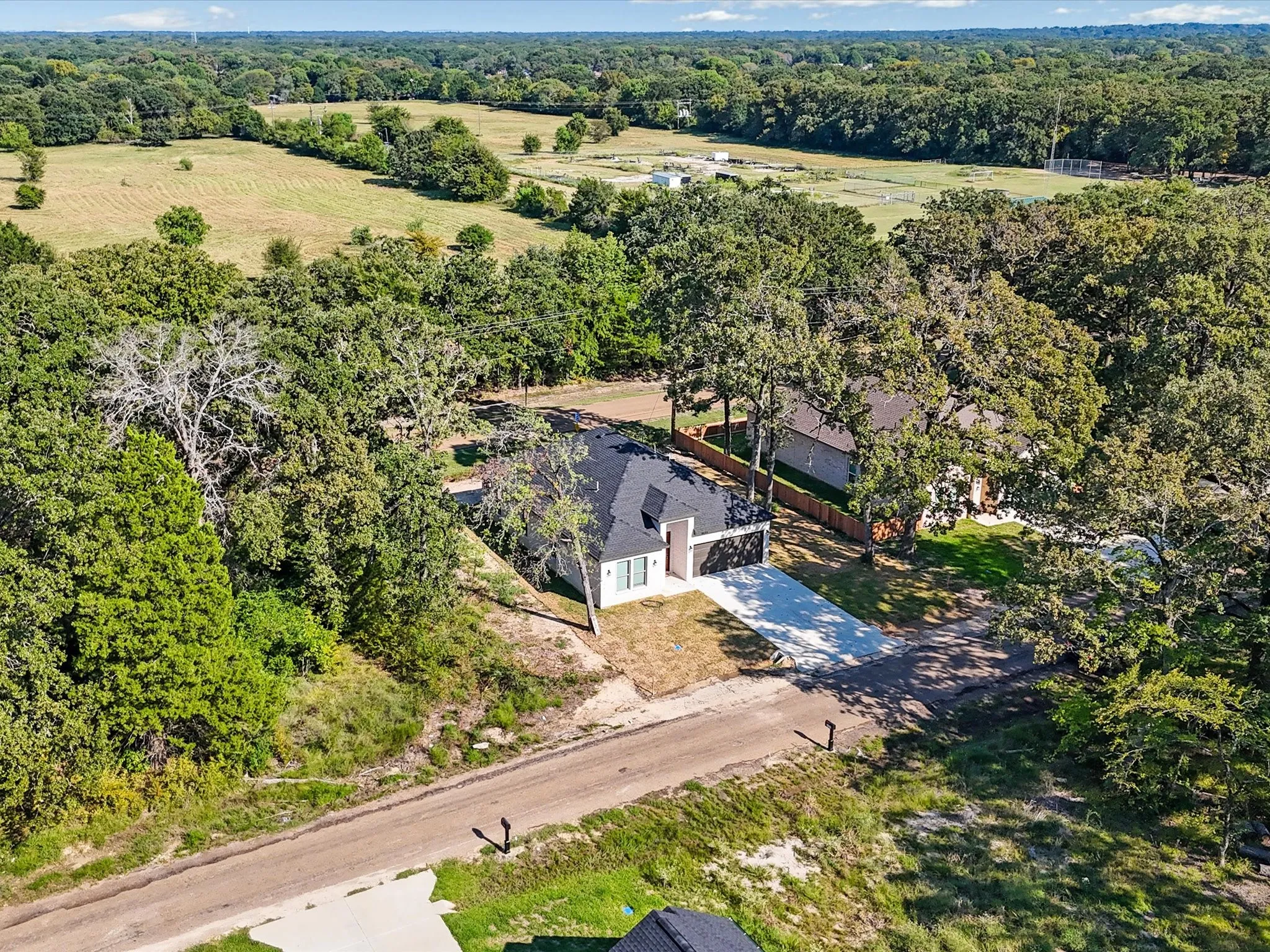 Aerial view of property and surrounding area