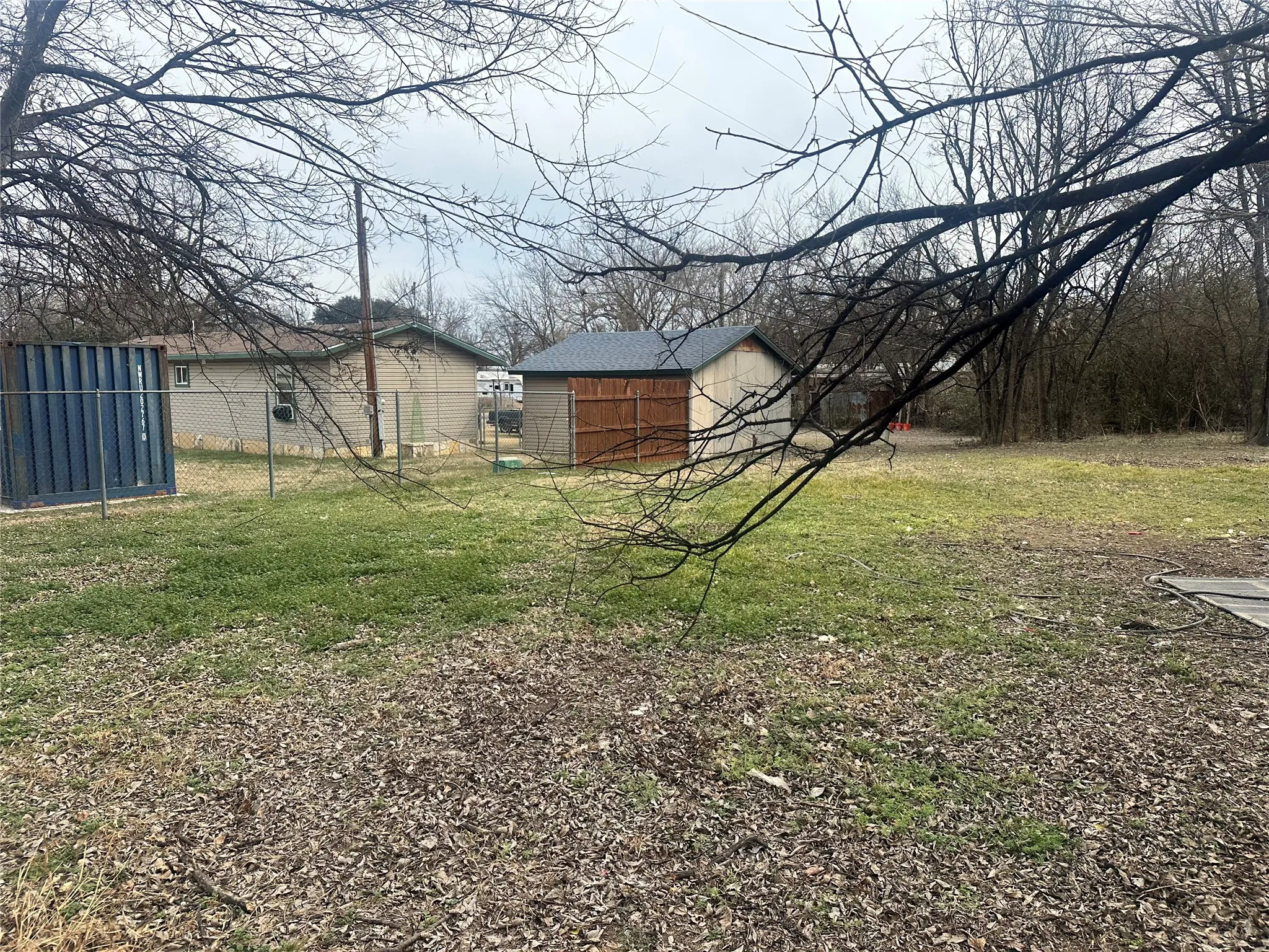Large backyard