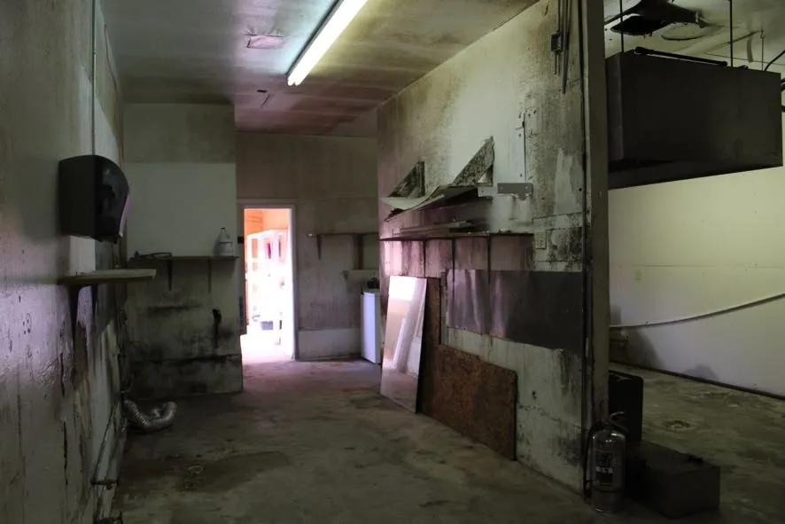 Old Commercial Kitchen area