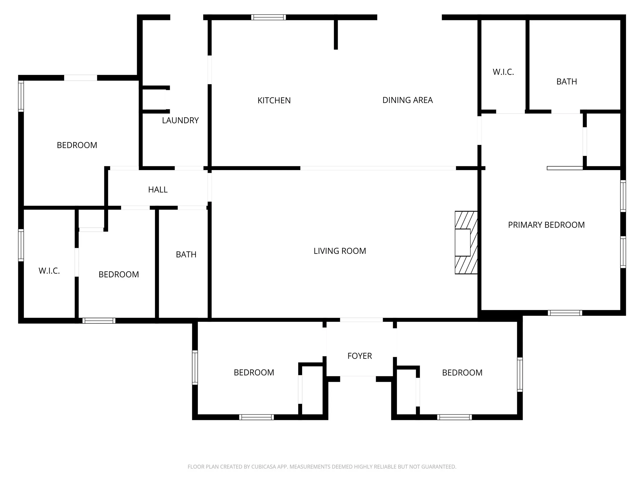 Floor plan does not include apartment