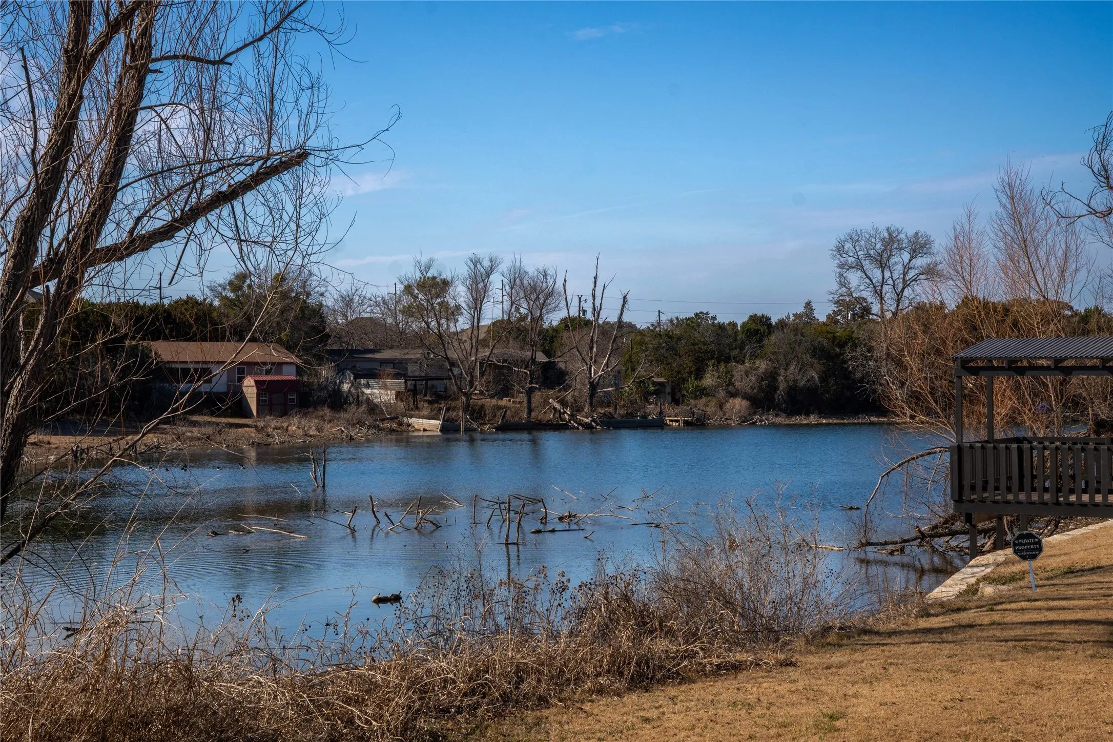 One of many fishing holes. This one is just down the street.