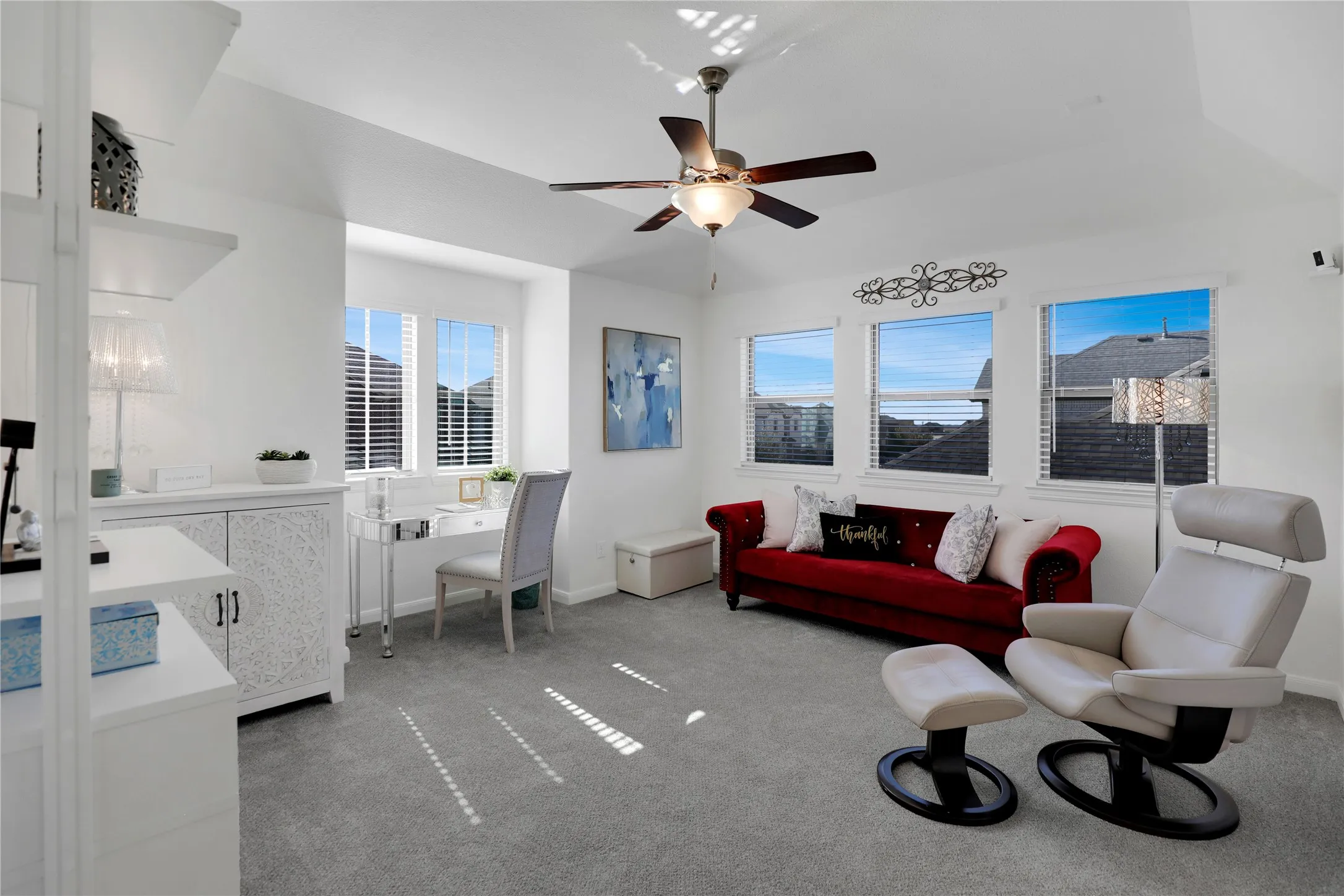 Upstairs game room