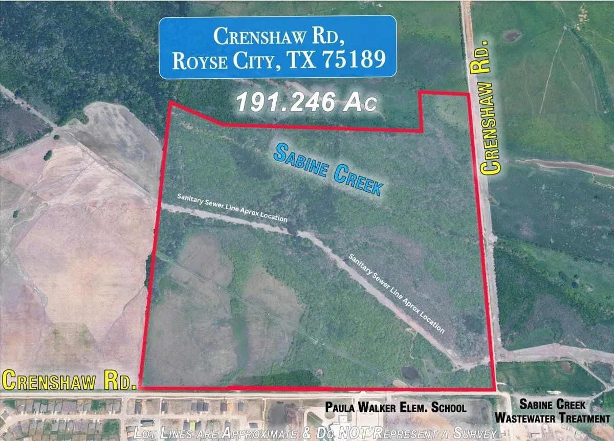 Unimproved Land For Sale in Rockwall County , TBD Crenshaw Road, Royse City, Texas 75189, 0, 0, Garage spaces, 0 Sqft, built in 0, Price $3,699,000, mls#21178257, Real Estate Agent in Royse City, Homes For Sale in Rockwall county, Homes For Sale in Royse City, Realtor in Royse City Texas, Real Estate Brokerage Independent Realty Texas, Luminita Cordes Realtor