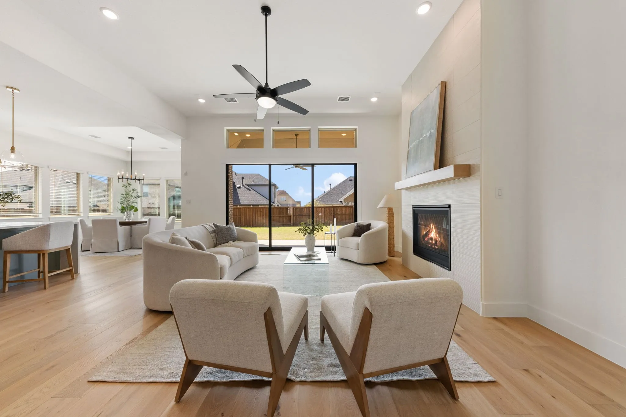 Light and bright, your new family room is large enough to host the entire family!