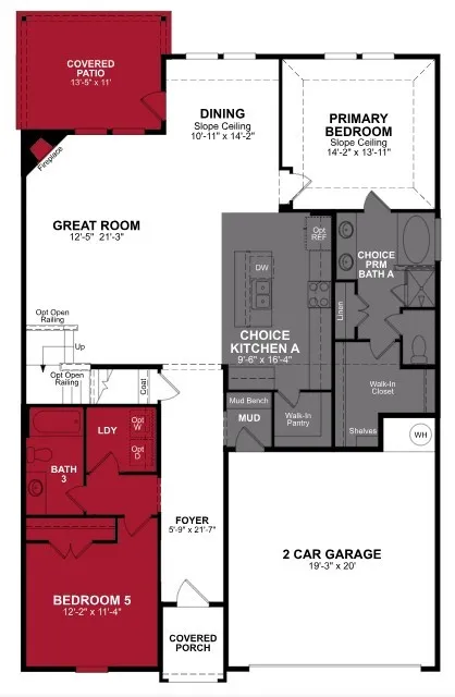 Beazer Homes Churchill Rainier Floorplan.