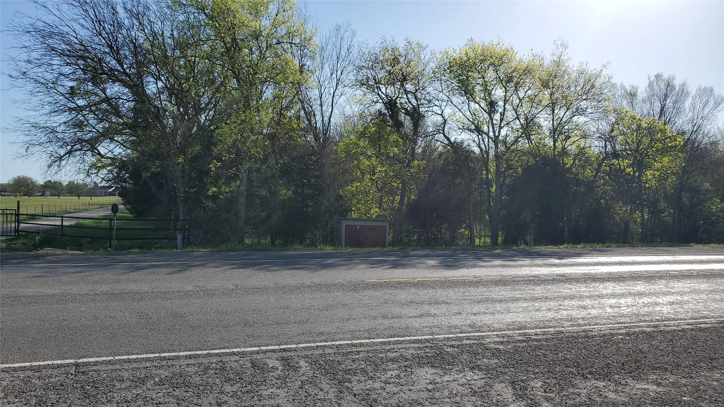 Property Corner on Gholson Road and neighboring property