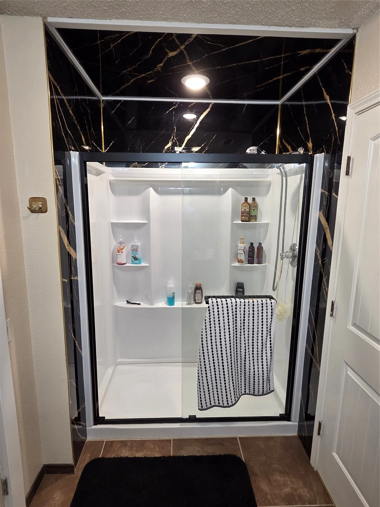 New shower in primary bath