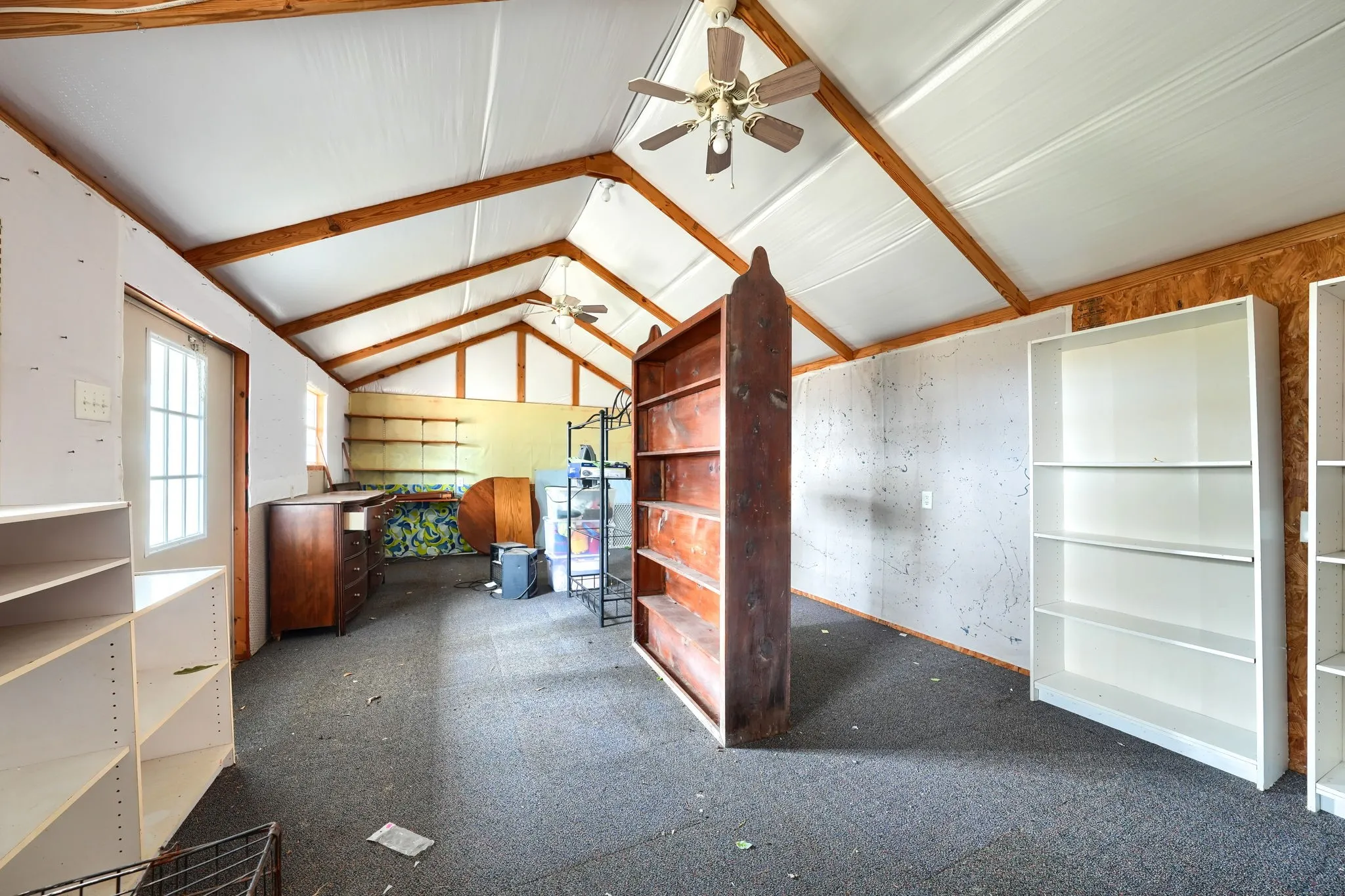Inside the Insulated Storage Building