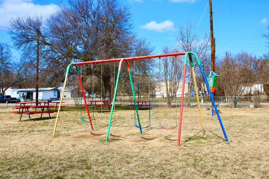 View of community jungle gym